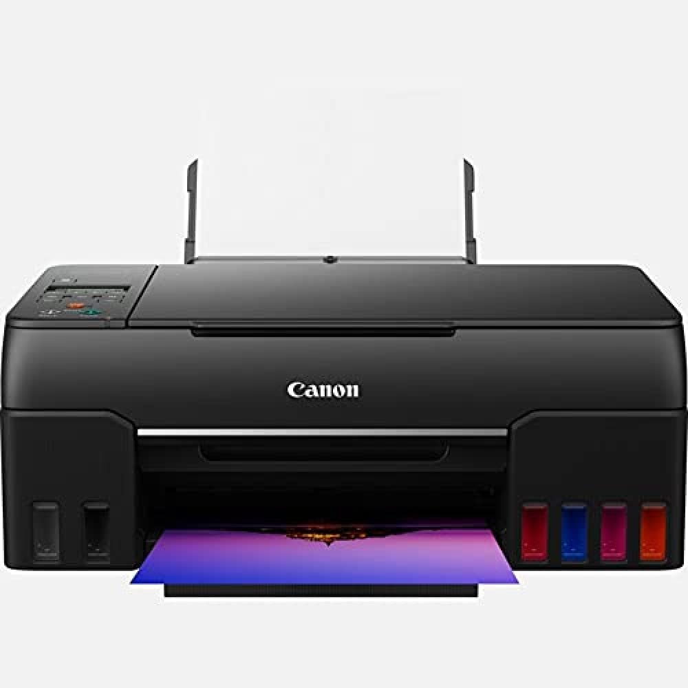 Canon PIXMA G650 MegaTank Wireless All-in-One Printer with Scanner, Copier - High Resolution 4800x1200 dpi, Photo Printing, 10x15cm, LCD Display, WiFi, Auto Power On/Off - Black | Ideal for Home Office, Small Business & Photo Printing