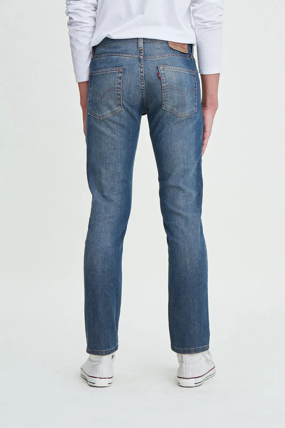 Levi's Men's 511 Slim Fit Jeans - Distressed Blue Denim for Casual Wear & Everyday Style