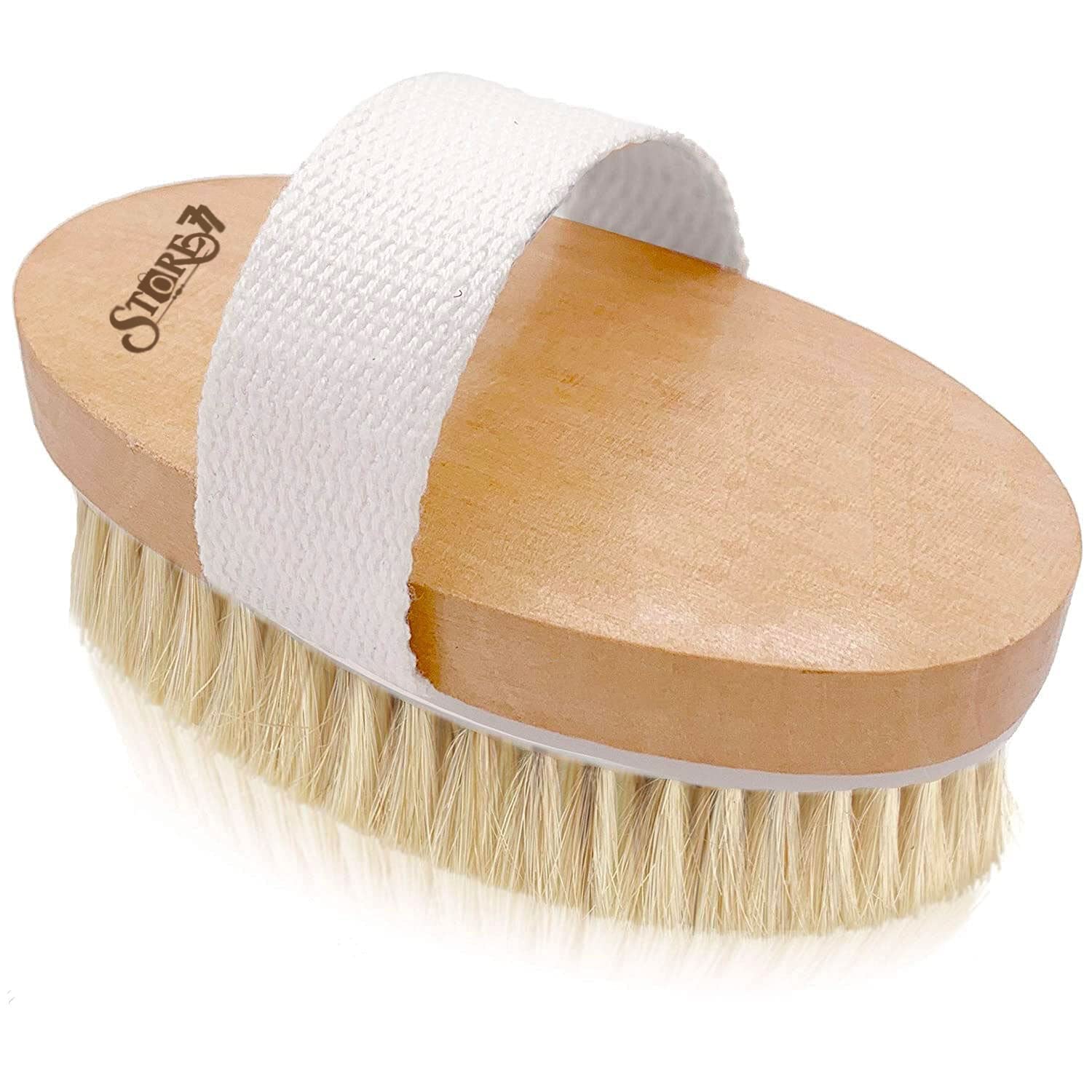 NIDY® Wet and Dry Body Brush Exfoliator - Soft Bristle Skin Brush for Natural Exfoliation, Cellulite Reduction & Anti-Aging | Lymphatic Massage & Dry Brushing for Glowing Skin | Perfect for Shower, Spa & Home Skincare Routine