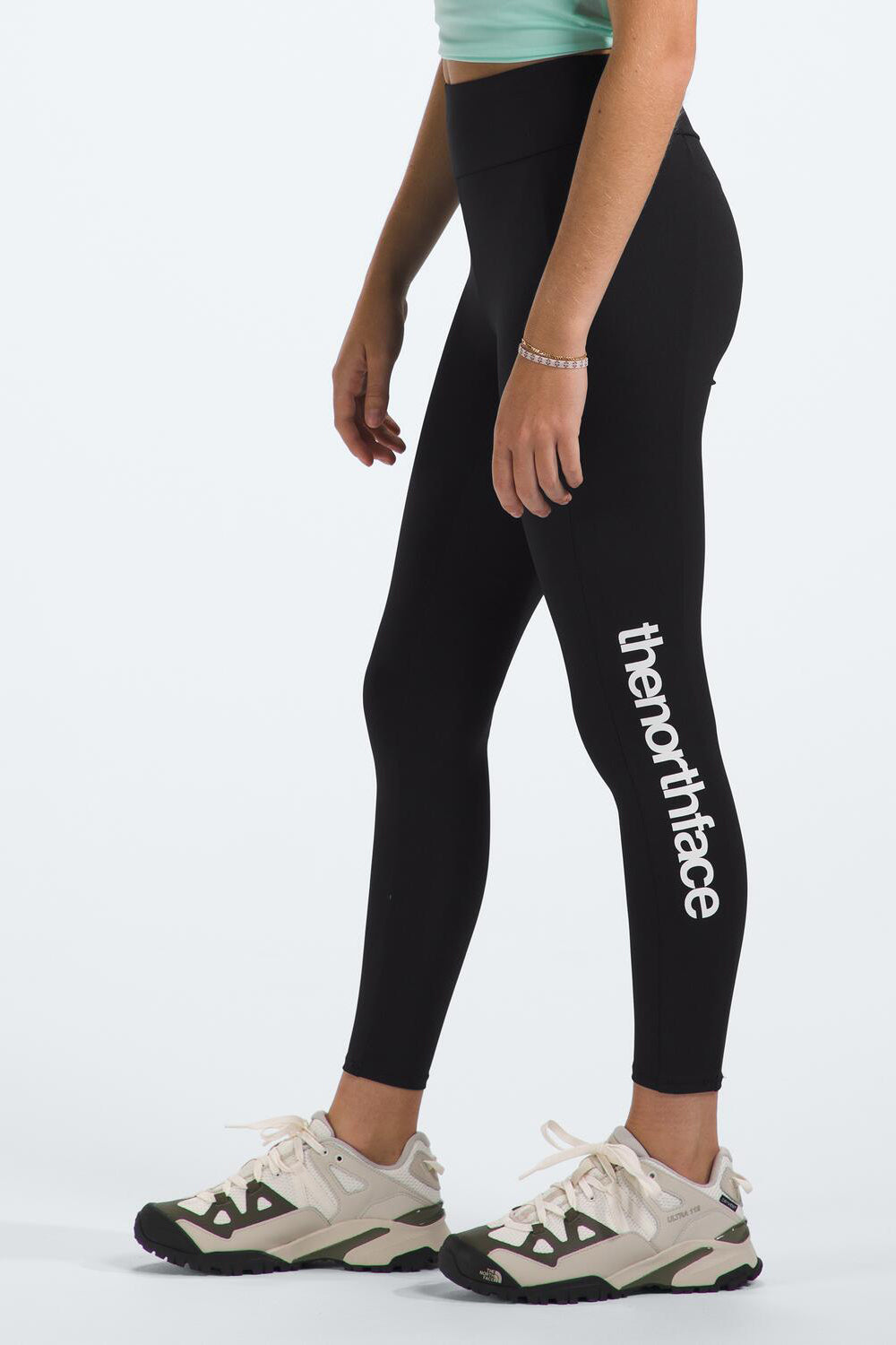 The North Face Never Stop Girls' Leggings - TNF Black - Perfect for Hiking, Running & Outdoor Activities