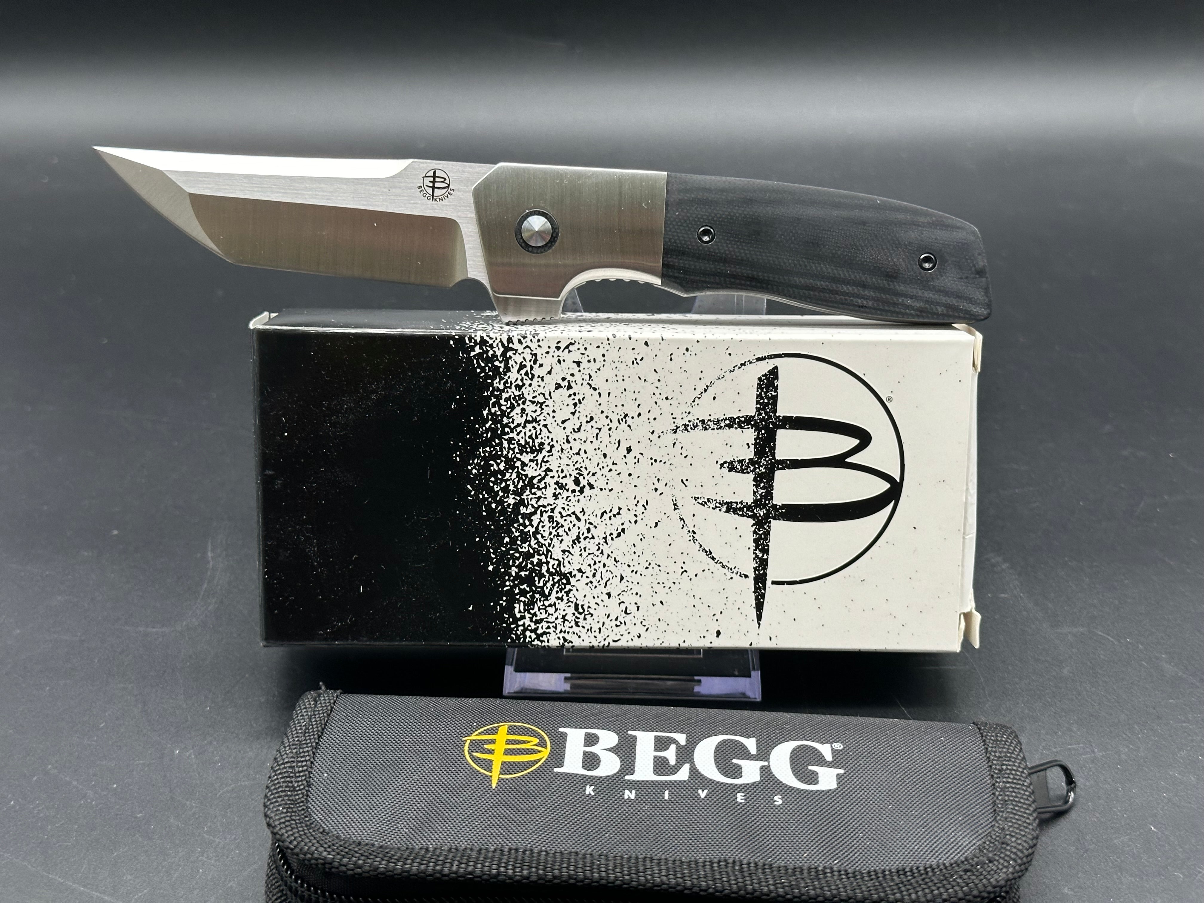 Premium Begg Seishin G10 Handle Folding Knife with VG-10 Stainless Steel Blade - Perfect for Outdoor Camping, Hiking, and Everyday Carry (EDC)