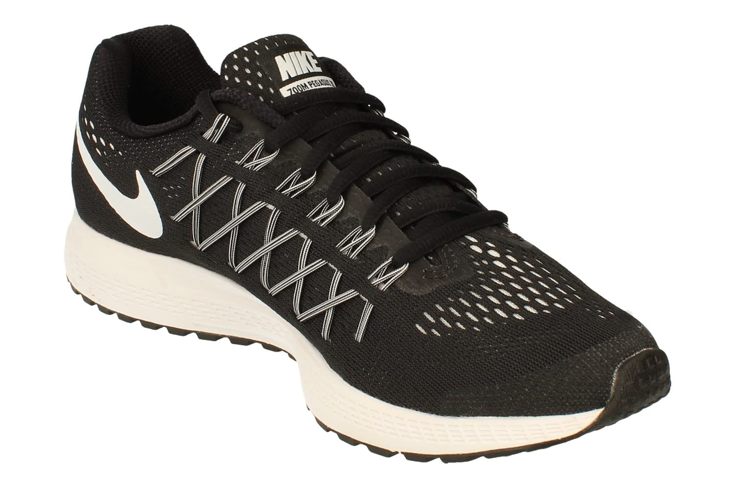 Nike Women's Air Zoom Pegasus 32 Running Shoes - Black/White/Pure Platinum - Lightweight Cushioned Sneakers for Road Running, Jogging & Gym Workouts