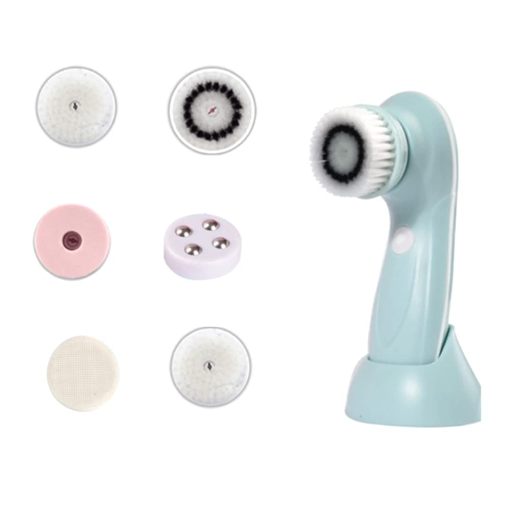 Electric Facial Cleansing Brush Set - Ultrasonic & Rotating for Deep Cleansing & Massage
