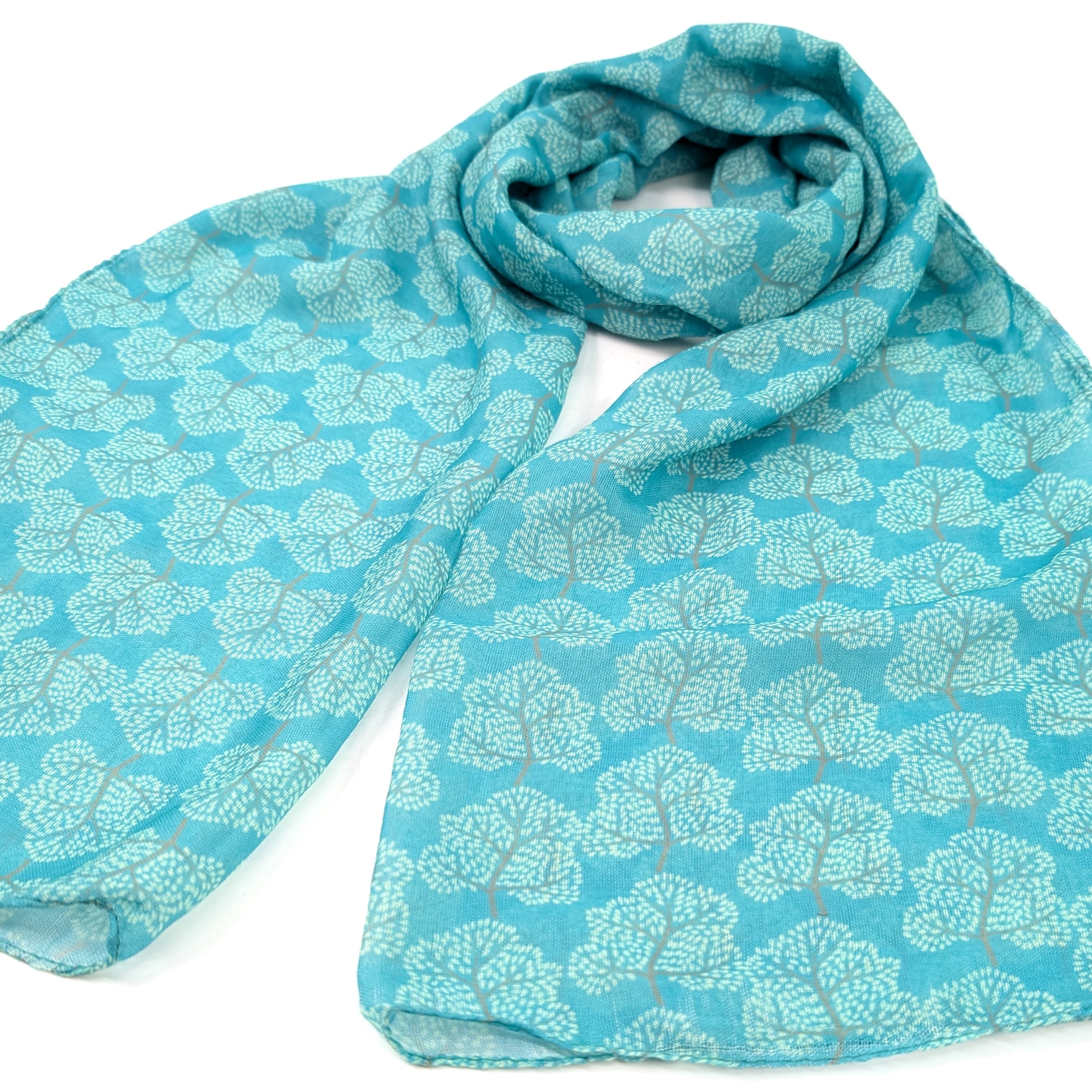 Exclusive Green Tree of Life Scarf (50x180cm) - Soft Fashion Accessory for Women, Winter Warm Shawl, Perfect for Holiday Gifts, Parties & Outdoor Activities