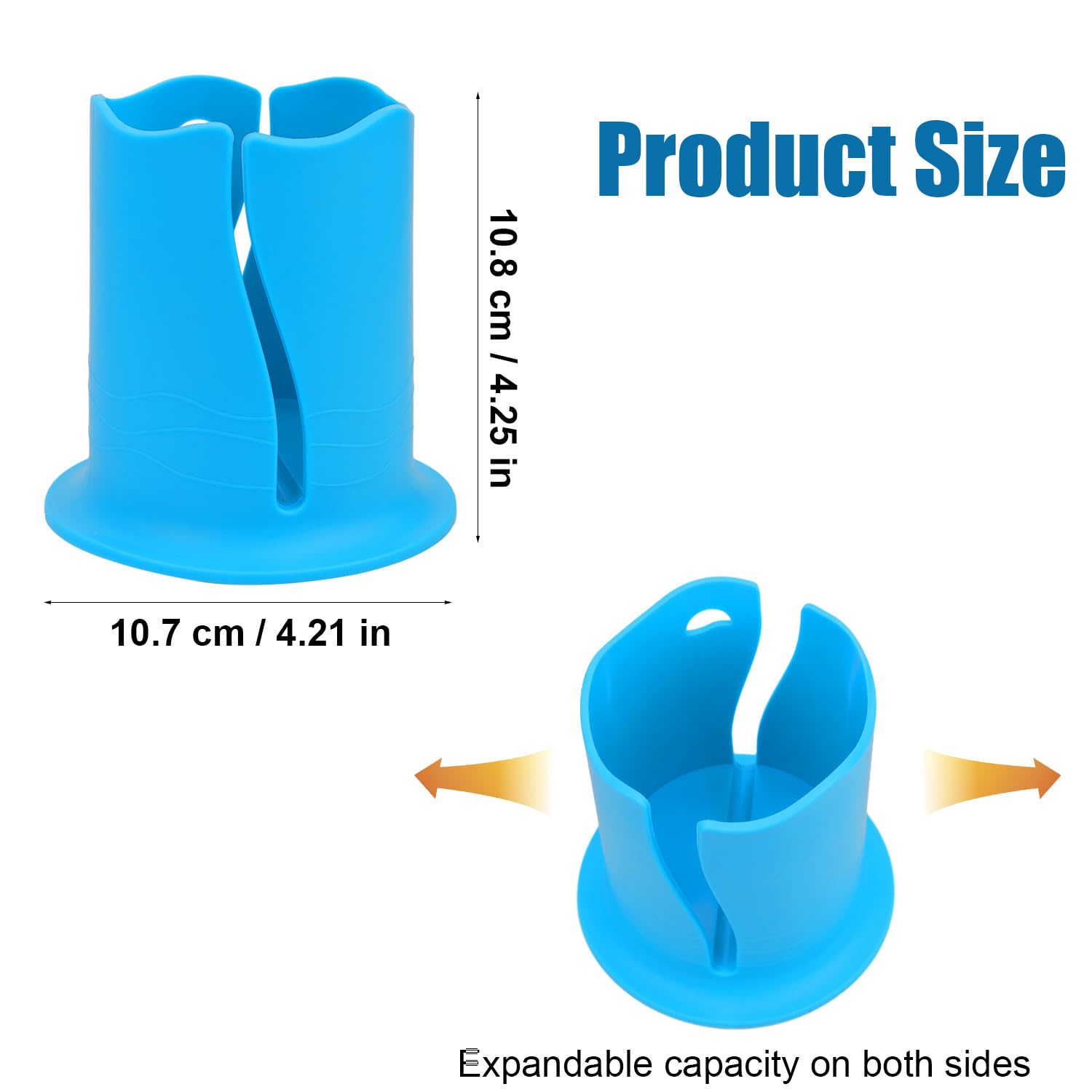 2pcs Universal Kayak Cup Holder & Paddle Board Drink Holder - Multi-Functional Water Bottle Holder for Kayaking, Fishing & Outdoor Activities (Blue) | Perfect for Canoeing, SUP & Marine Adventures