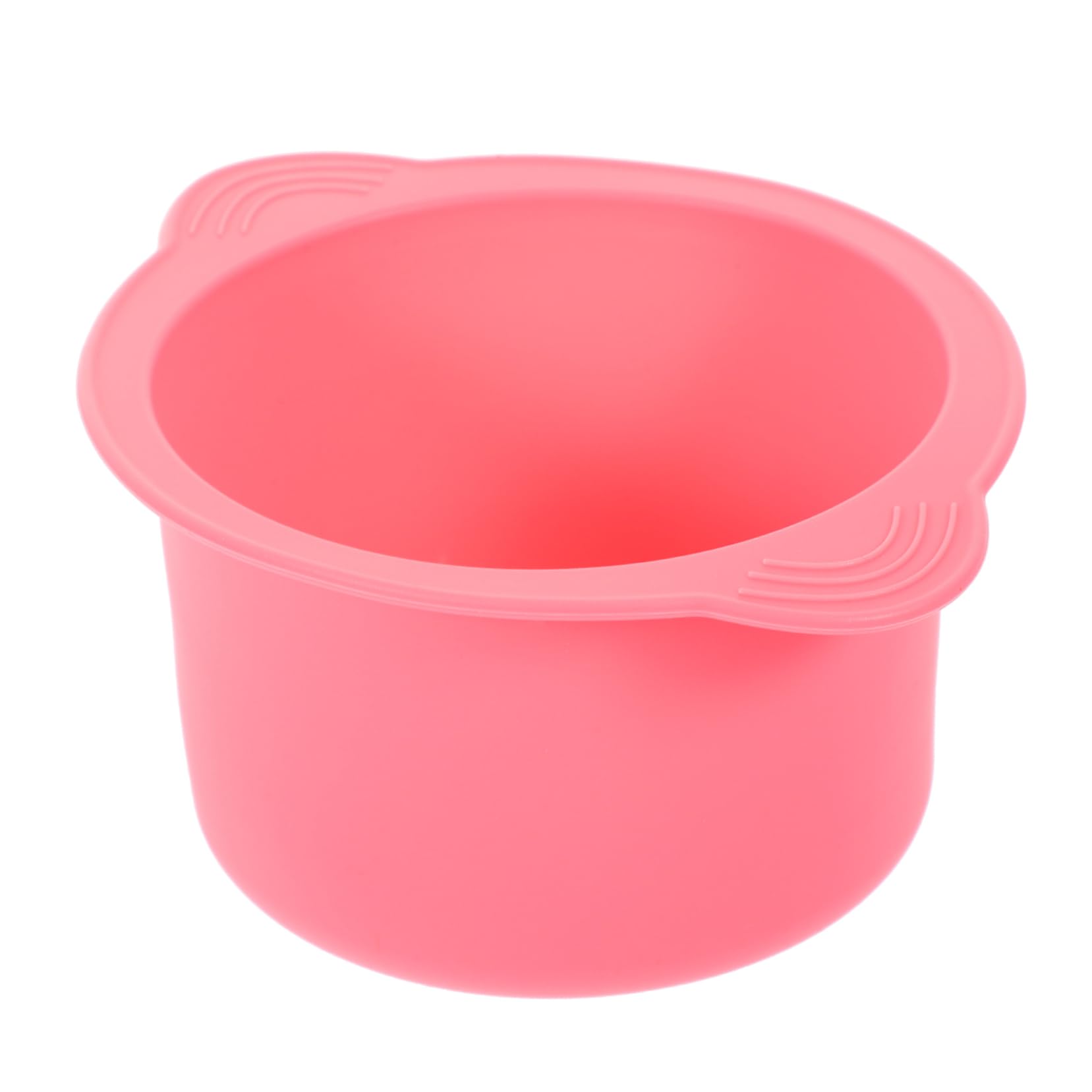 2Pcs Pink Silicone Wax Warmer Bowl for Hair Removal - Reusable Wax Liner Pot for Waxing Machine, Perfect for Eyebrows, Legs, Bikini & Body Hair Removal at Home or Salon