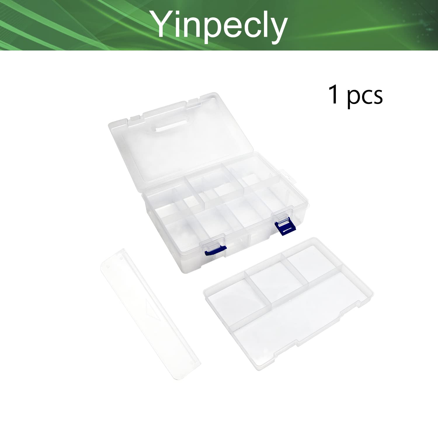 Yinpecly Transparent Plastic Storage Box for Electronic Components - 9.06
