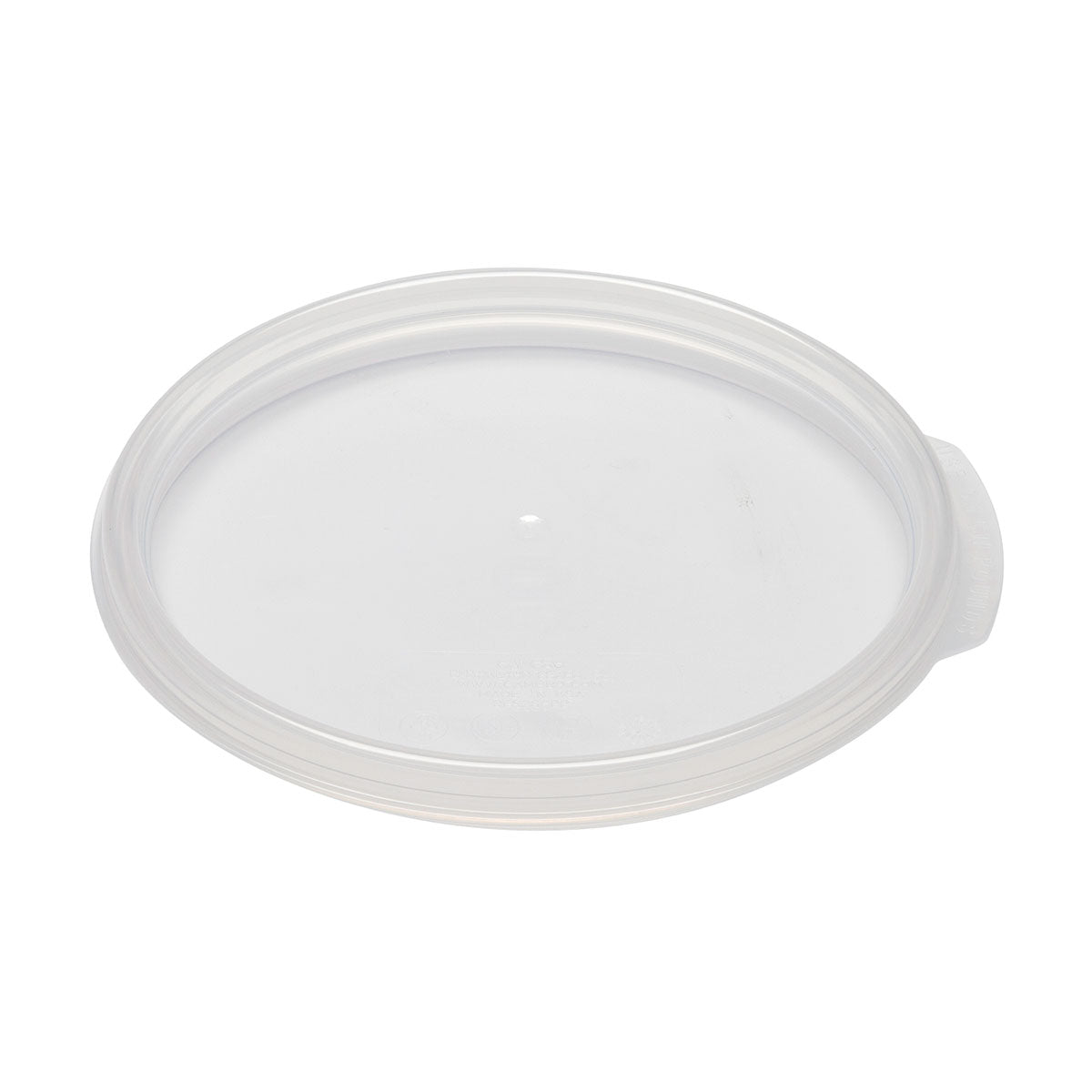 Cambro RFS2SCPP190 Camwear Round Seal Lid - Translucent 2 Quart & 4 Quart Food Storage Container Lids for Commercial Kitchen, Restaurant, and Home Use