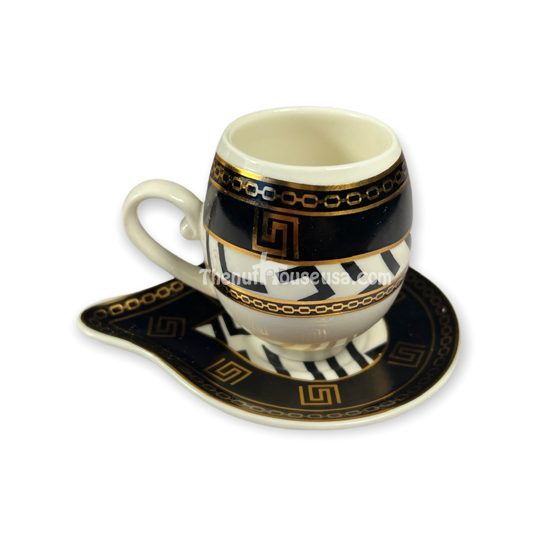 Premium 6-Piece Turkish Coffee Set - Elegant Black Design for Authentic Brewing | Perfect for Home, Office & Gifting