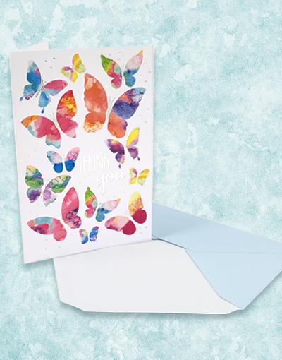 Butterfly Dreams Thank You Cards - Elegant Greeting Cards for Appreciation, Gratitude & Special Occasions - Perfect for Weddings, Birthdays & Thank You Notes