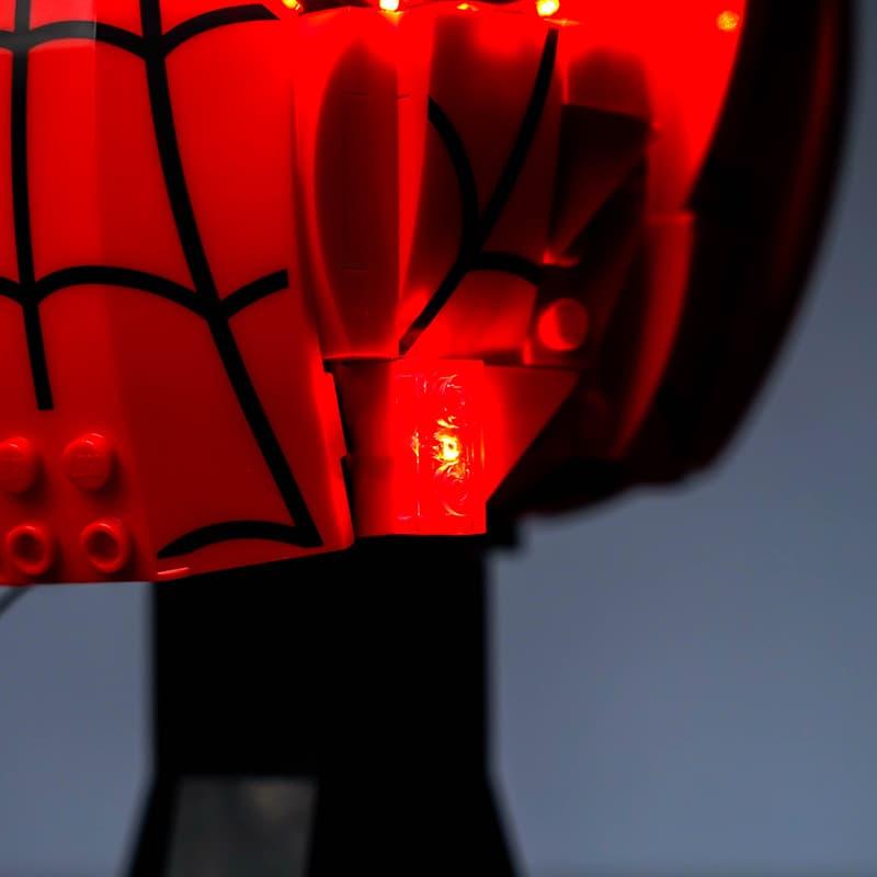 LEGO Spider-Man Mask 76285 Light Kit - LED Lighting Set for Superhero Display & Collection - Perfect for Home Decor, Cosplay, and Gift Giving