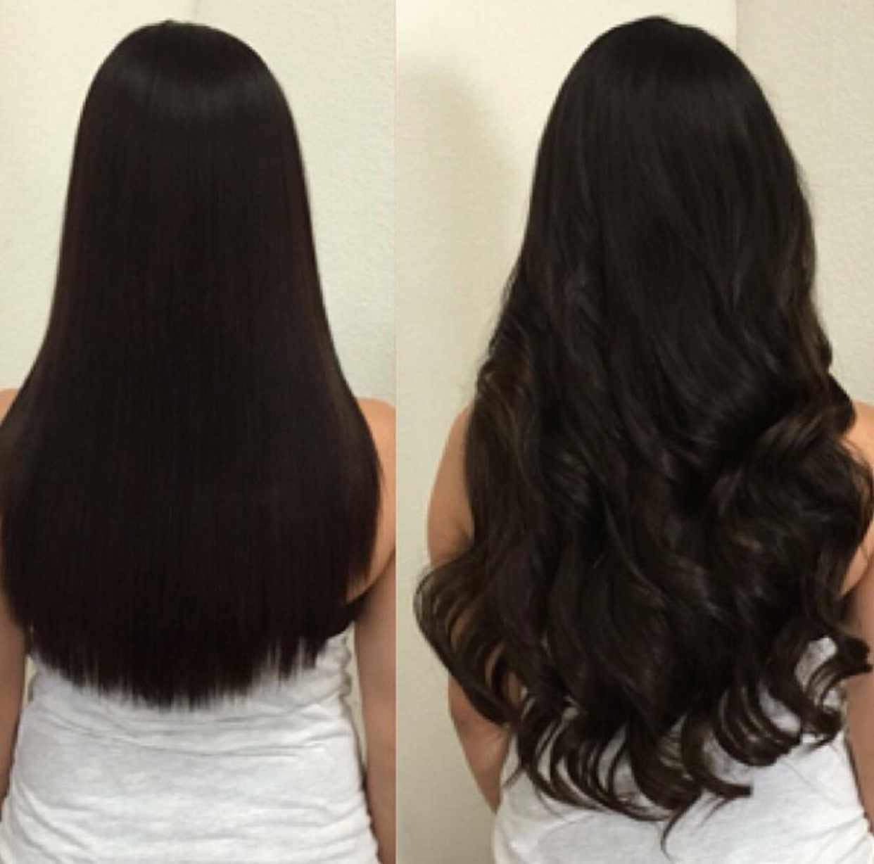 Premium Synthetic Hair Extensions for Women - 20-24 Inch Clip-in Curly Dark Brown Hairpieces (5 Clips) - Perfect for Daily Styling, Parties & Cosplay