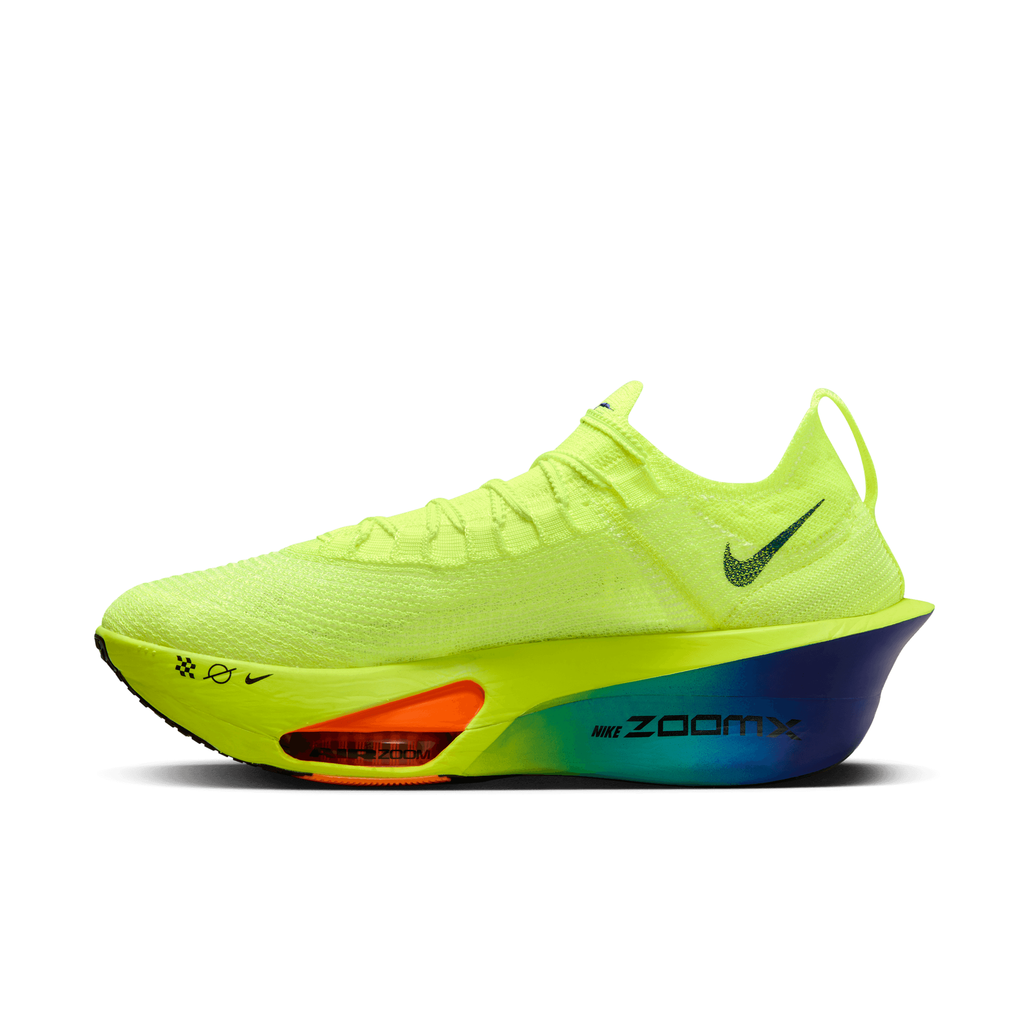 Nike Men's Air Zoom Alphafly 3 Running Shoes - Lightweight Cushioned for Marathon Training & Racing (700 Volt/Concord/Dusty Cactus/Total Orange) | Perfect for Long Distance Running, Track Workouts & Competitive Road Racing