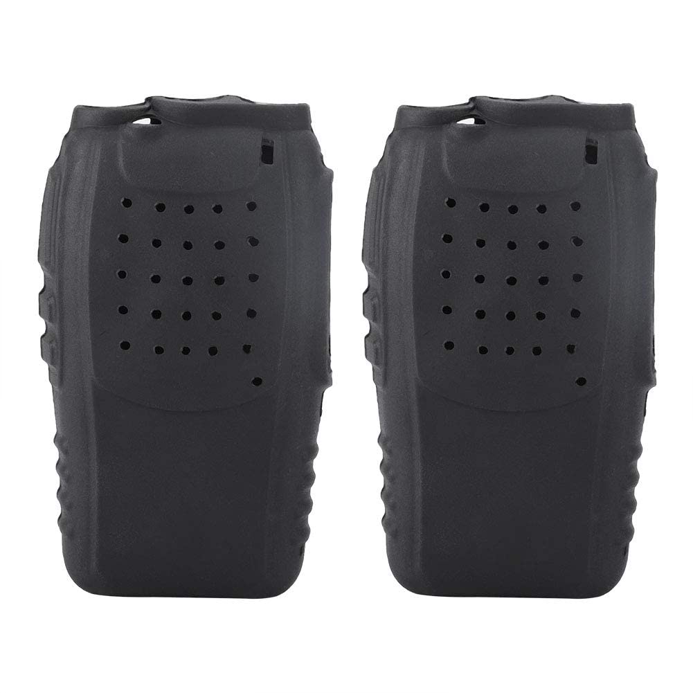 Socobeta 2 Pack Soft Silicone Walkie Talkie Case - Protective Holster for BF888s Two-Way Radios - Perfect for Outdoor Adventures, Construction Sites & Emergency Communication
