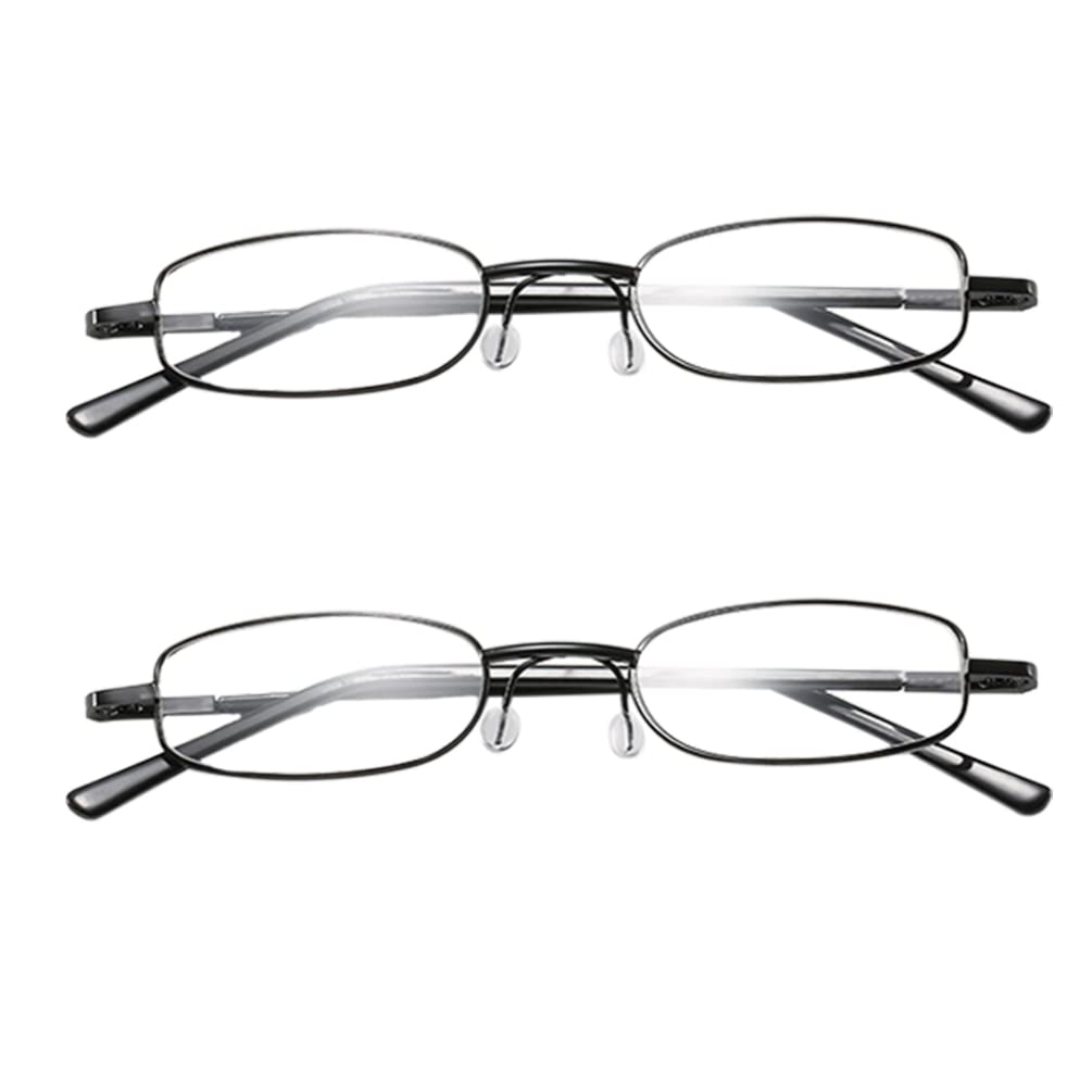 Healifty Blue Light Blocking Reading Glasses - Portable Presbyopic Computer Eyeglasses with Storage Box for Women & Men - Anti-Eye Strain for Office, Reading & Digital Screen Use (Black)