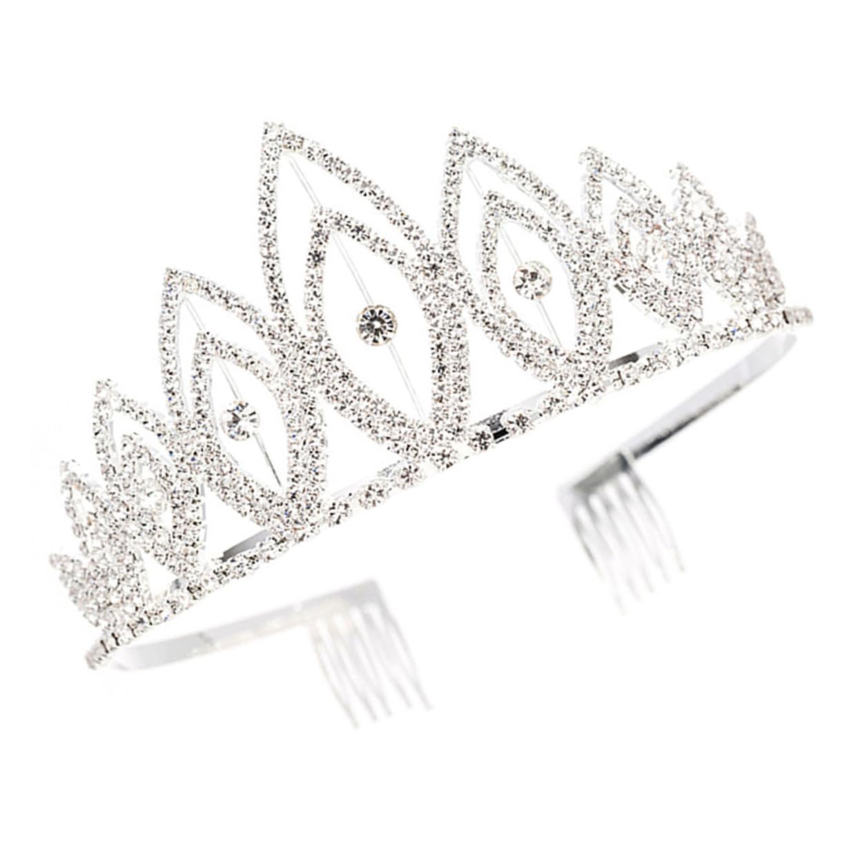 Beavorty 3-Piece Bridesmaid Hair Jewelry Set - Wedding Tiara Crown, Baroque Bridal Headdress & Crystal Comb for Bridal Party, Prom, and Formal Events | Elegant European & American Style Hair Accessories for Weddings, Balls, and Special Occasions