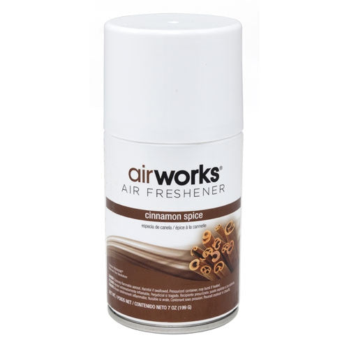 Airworks Metered Aerosol Air Fresheners - 12 Pack Long Lasting Fragrance for Home, Office & Car | Eliminates Odors in Bathrooms, Kitchens & Pet Areas