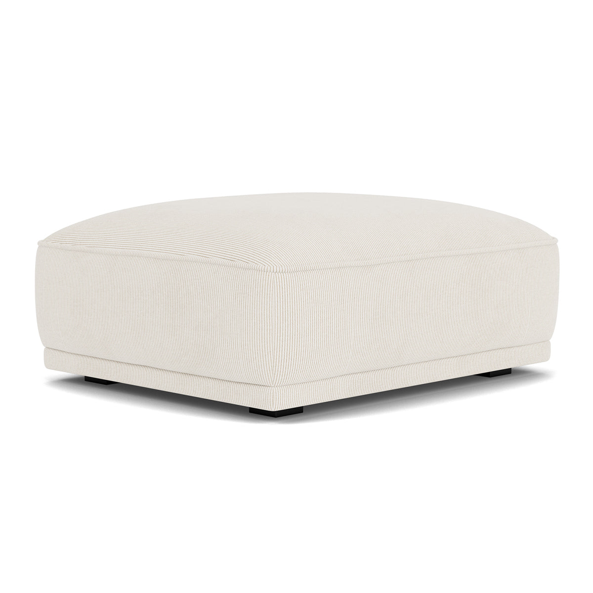 Leonora Velvet Ottoman Stool - Plush Velvet Upholstered Footrest, Storage Bench & Accent Seat for Living Room, Bedroom or Nursery