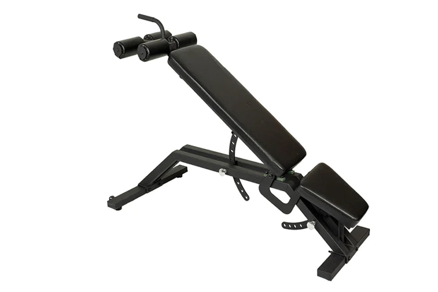 Warrior Commercial Ab Crunch Decline Bench for Home Gym - Adjustable Workout Bench for Core & Abs Training - Perfect for Strength Training & Fitness Enthusiasts