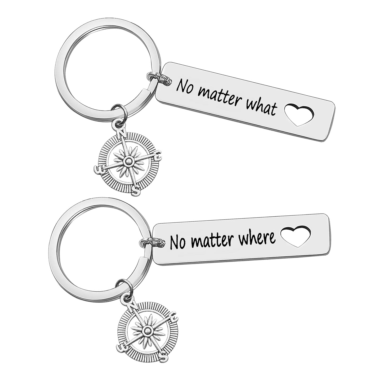 Xiahuyu Best Friend Keychain - No Matter What No Matter Where Keychain - Heartwarming Christmas & Birthday Gifts for Women - Perfect Friendship Gift for Besties, Sisters & Couples - Ideal for Anniversaries, Graduations & Long-Distance Relationships
