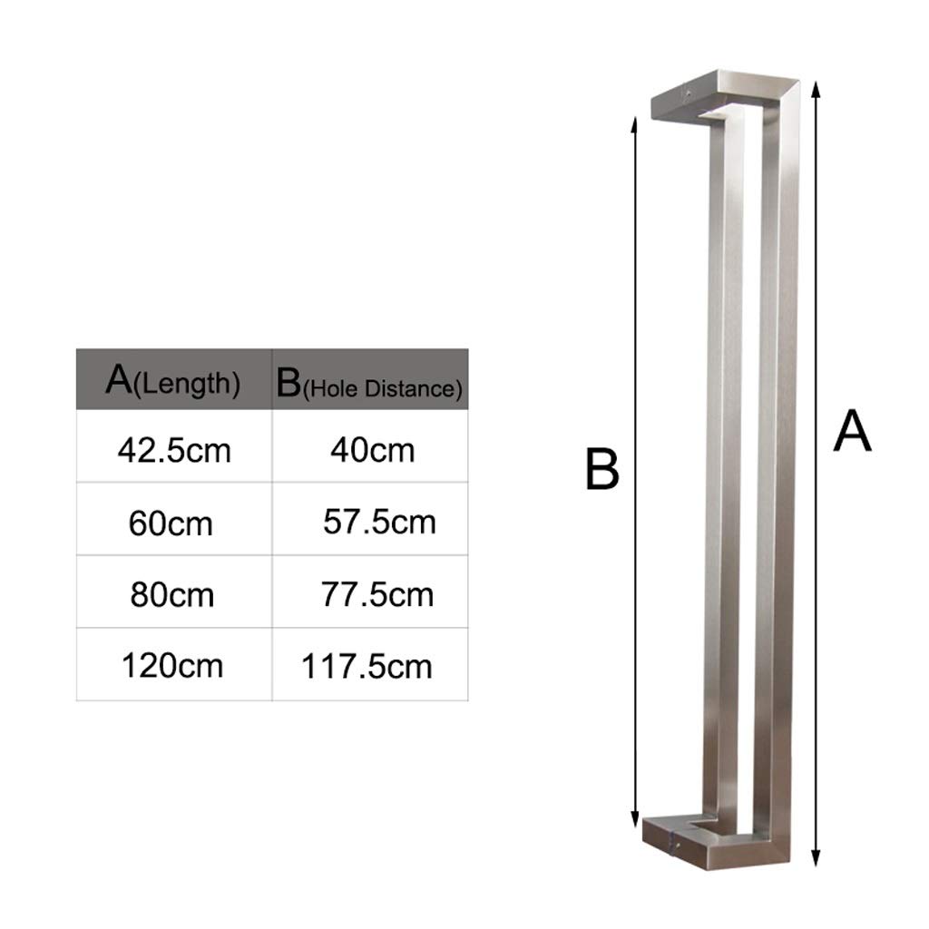 Rectangle Sliding Door Handles Set - Double Sided Barn Door Pulls Hardware Kit for Internal/External Use - Durable Door Handles for Patio, Kitchen, Bathroom & Office Replacement - Perfect for Modern Farmhouse, Rustic & Industrial Style Homes