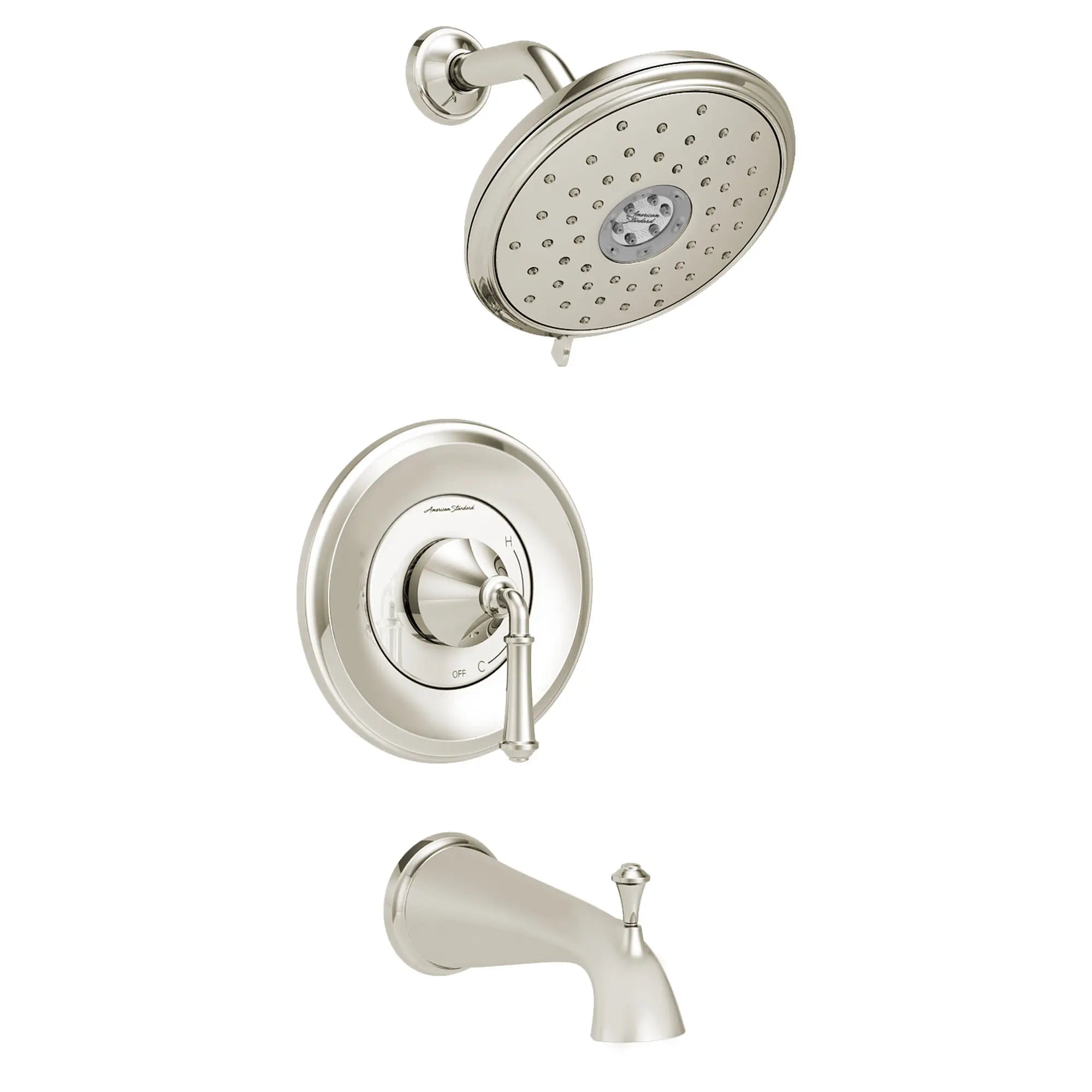 Delancey® 1.8 GPM Water Saving Shower Trim Kit - 4 Function Showerhead & Lever Handle for Bath & Shower - Perfect for Bathroom Renovation & Water Conservation
