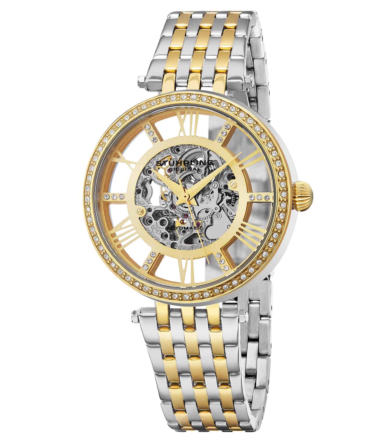 Delphi 724 Automatic 37mm Skeleton Watch - Luxury Men's Mechanical Wristwatch with Transparent Dial - Perfect for Business, Formal Events & Gift Giving