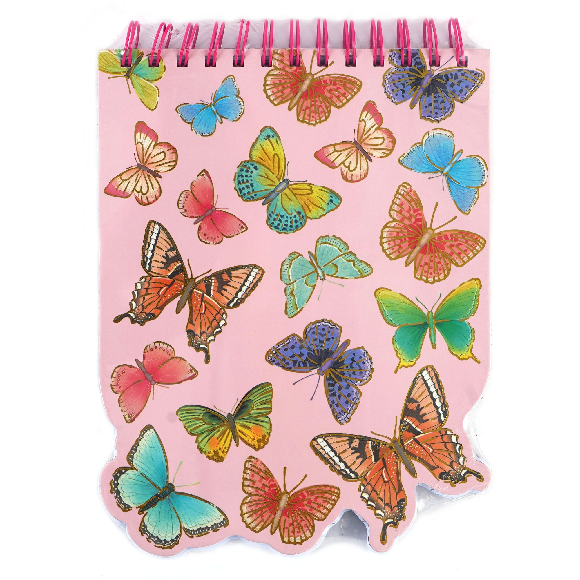 100-Sheet Die-Cut Top Spiral Notebook with 2-Sided Printing - Butterfly Design, 7