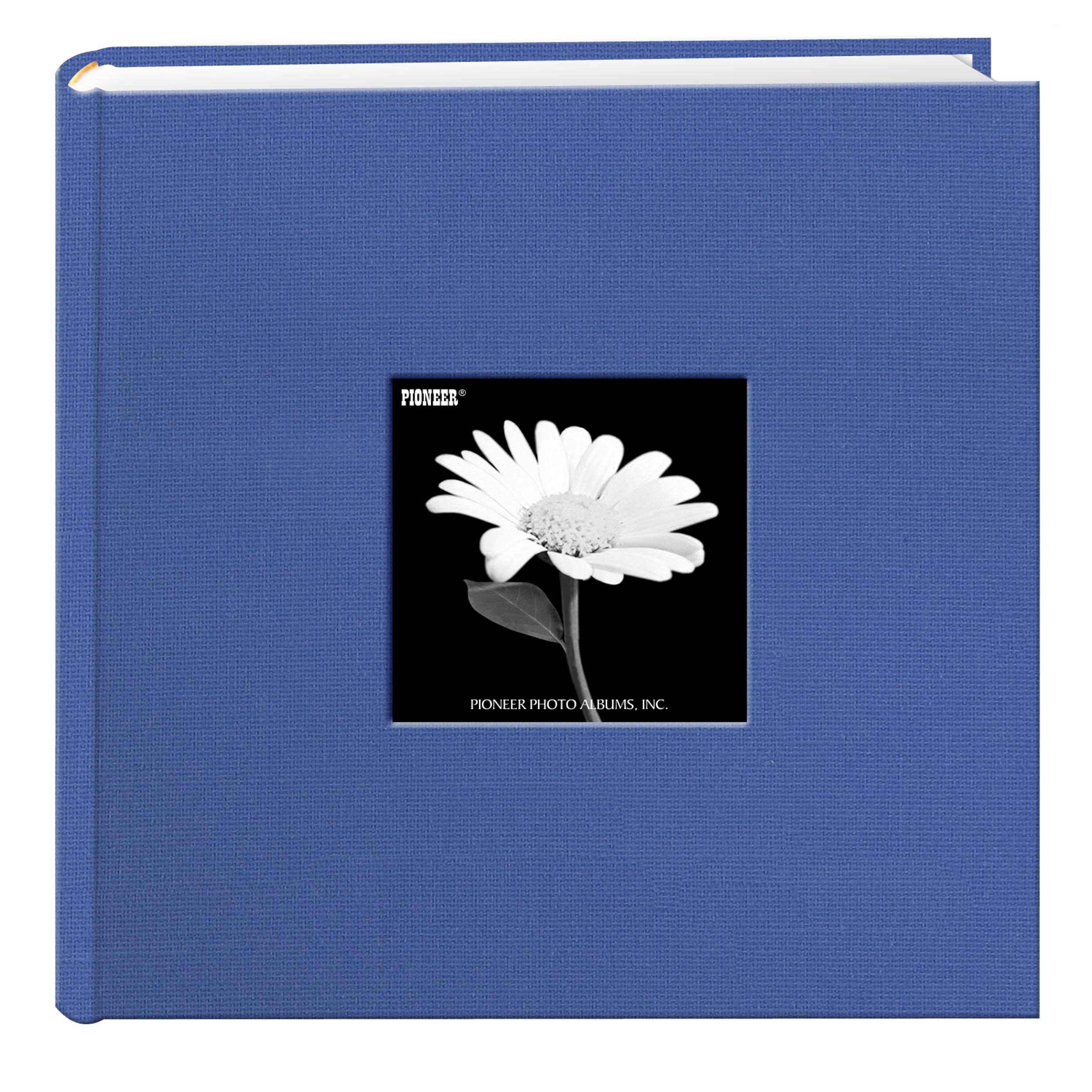 Pioneer Magnetic Self-Stick 3-Ring Photo Album (100 Pages) & Fabric Frame Cover Photo Album (200 Pockets) - Navy Blue & Sky Blue | Scrapbooking, Family Memories, Wedding Photos, Baby Pictures, Travel Souvenirs