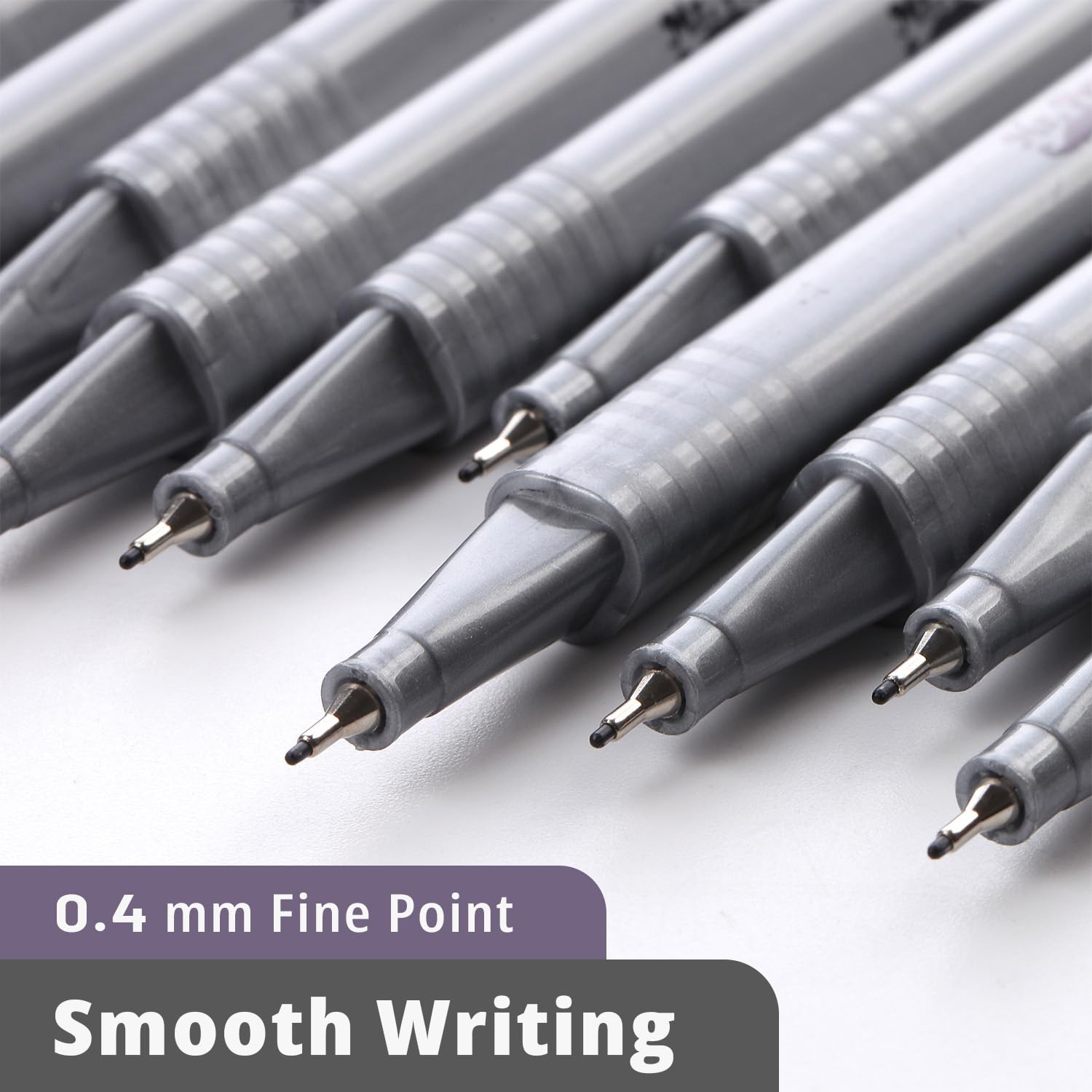 Mr. Pen - 12 Pack Black Fineliner Pens, Fine Point Artist Markers for Drawing, Bible Journaling & Calligraphy | Premium Fine Tip Pens for School, Office & Art Supplies | Smooth Writing, No Bleed, Acid-Free Ink
