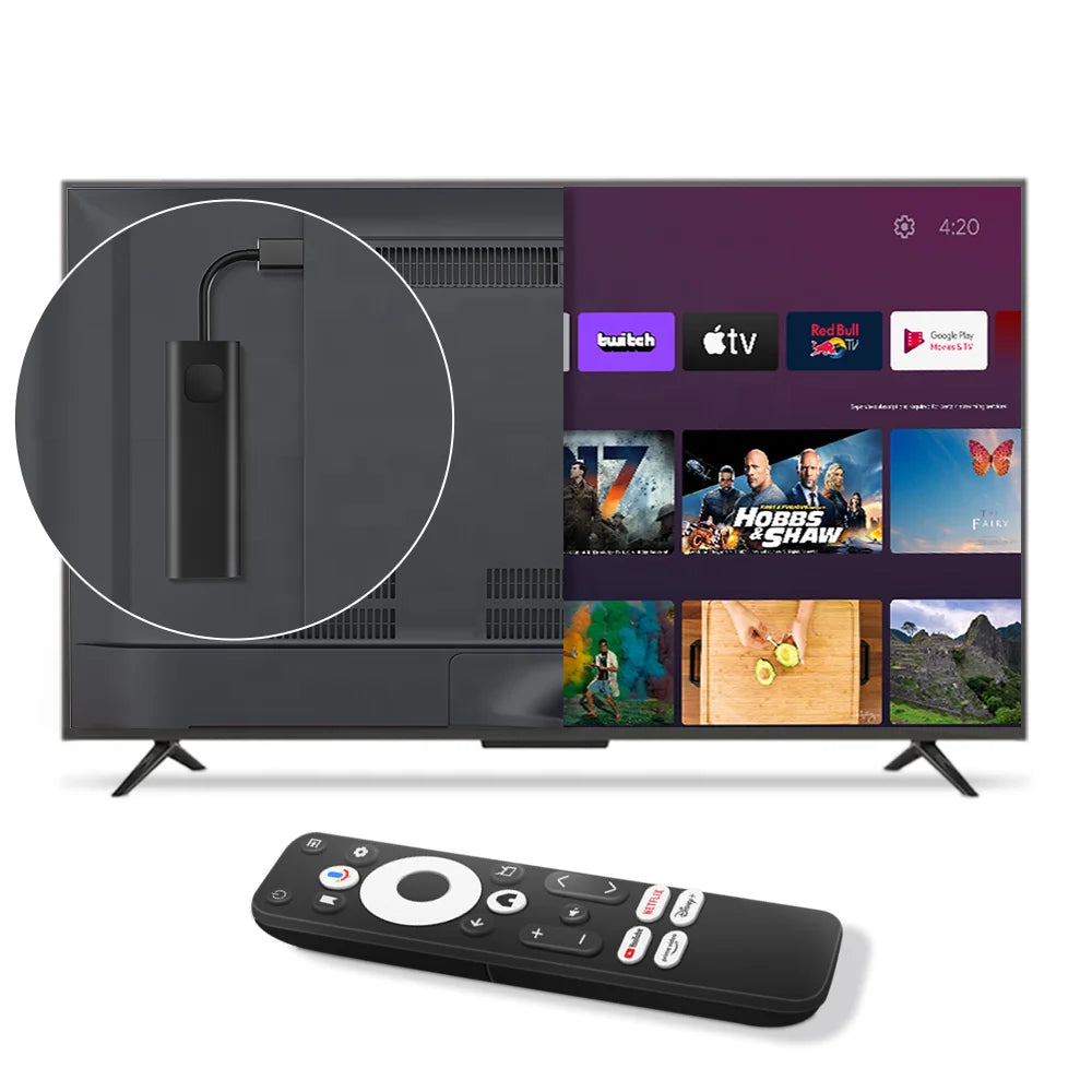 4K Ultra HD Android TV Stick with Google Assistant - Stream Movies, Shows & Games on Your Smart TV | Perfect for Home Entertainment & Travel