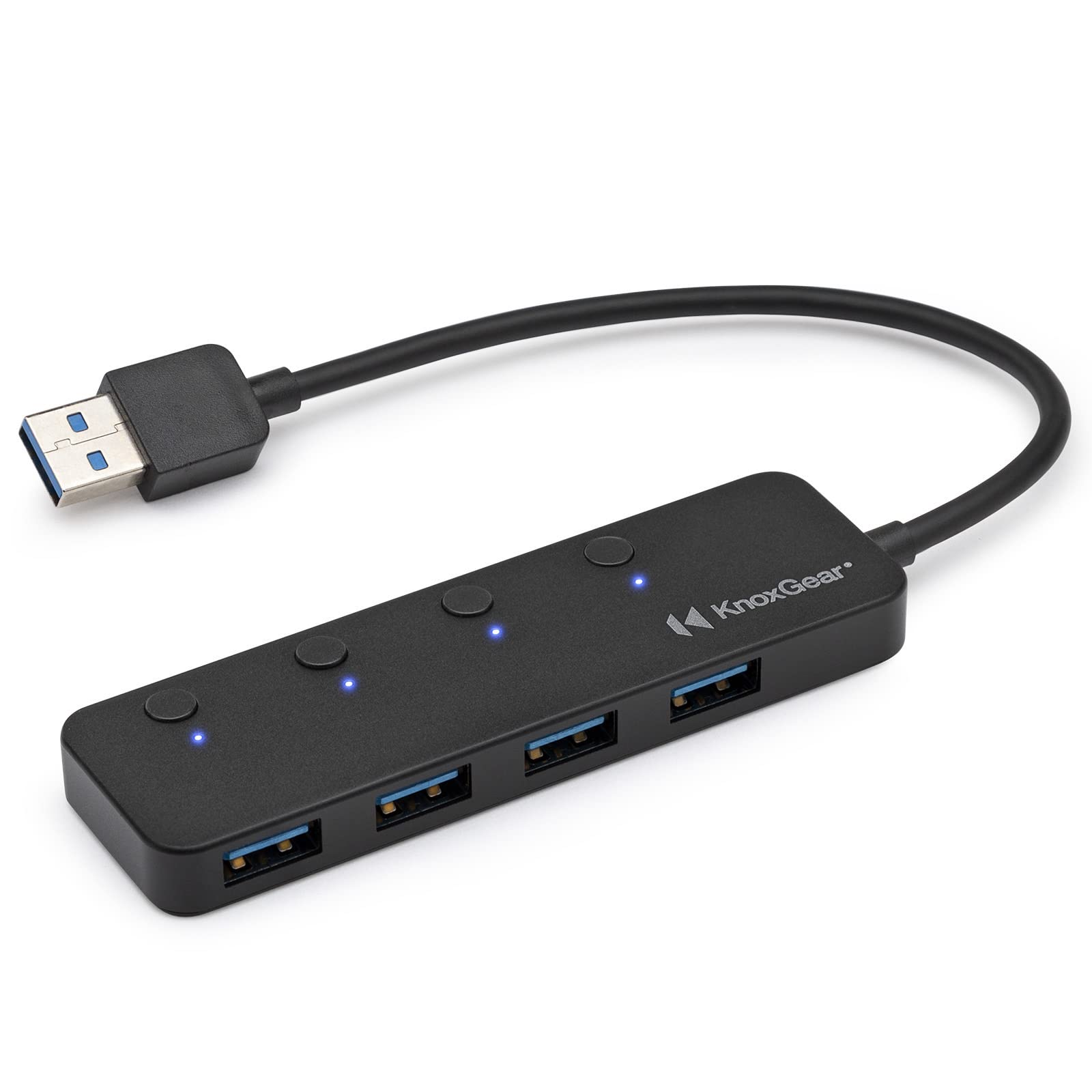 Logitech MX Anywhere 3 Wireless Mouse for Mac - Compact Portable Bluetooth Mouse with Fast Scrolling & USB-C Charging | Perfect for Travel, Office & Remote Work | Includes Knox Gear 4-Port USB Hub (2-Piece Bundle)