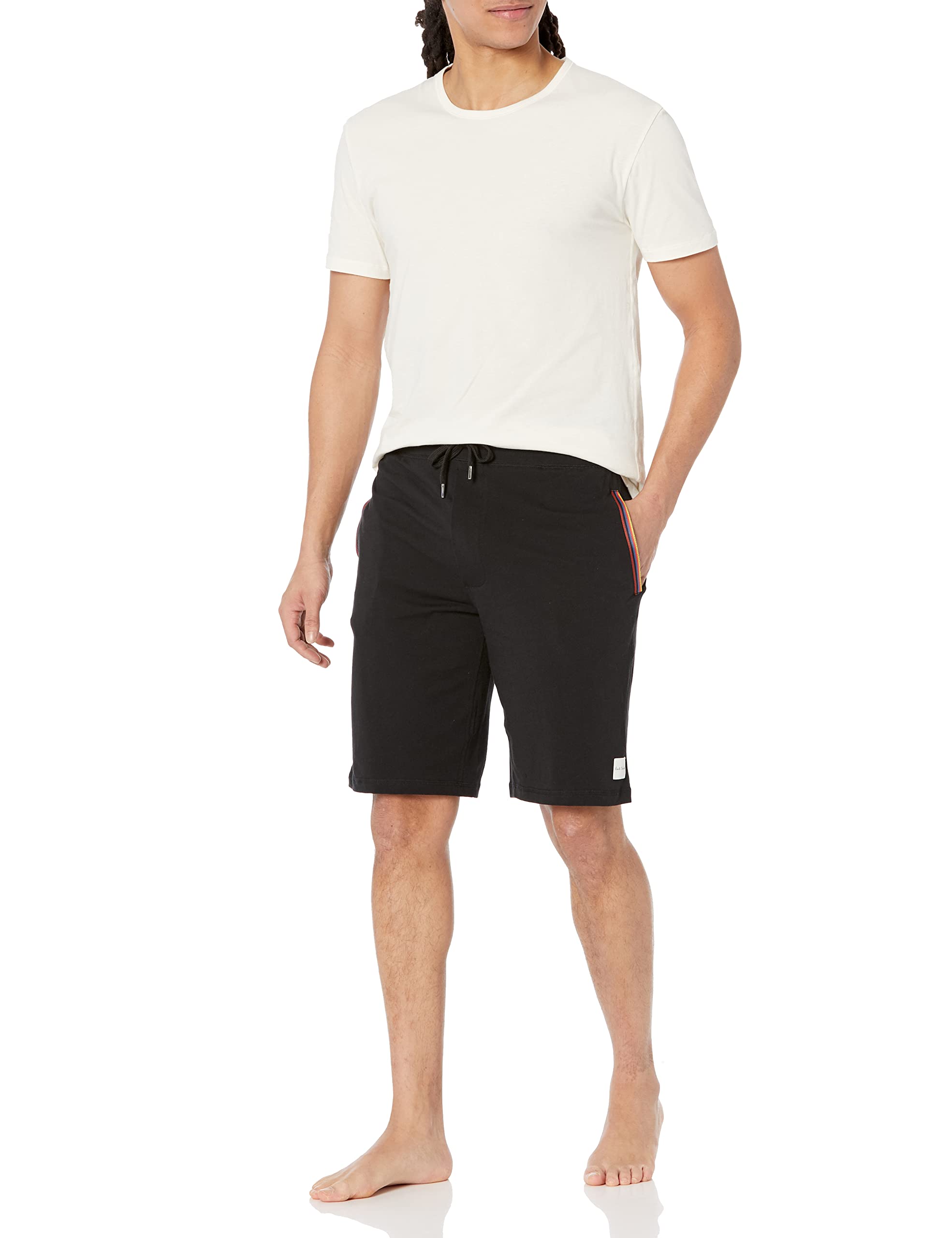 Paul Smith Men's Short Sleeve Shirt & Shorts Set - Casual Summer Outfit for Beach, Travel & Lounge Wear