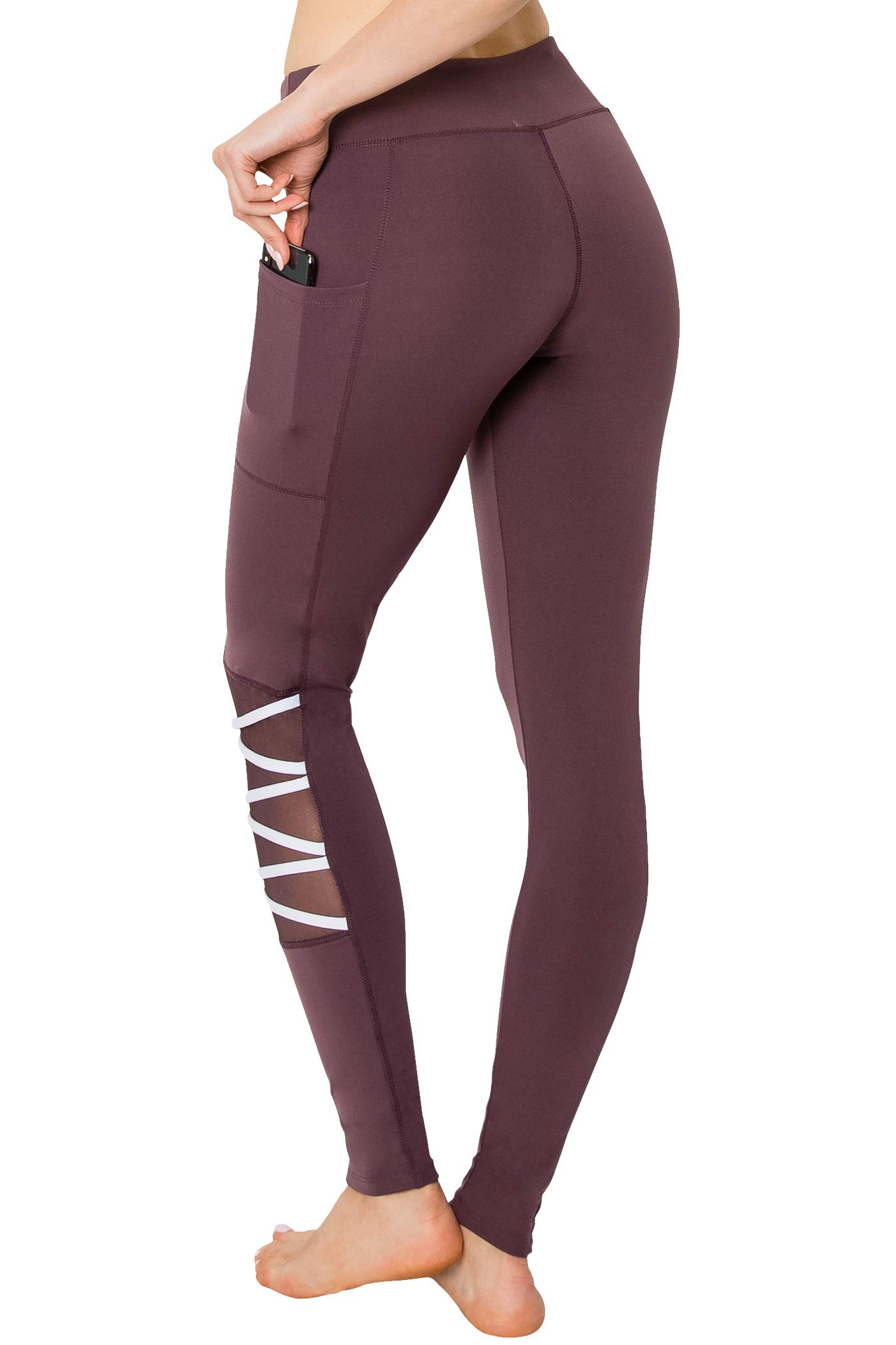 ALWAYS High Waisted Yoga Pants for Women - Breathable Mesh Stretchy Workout Leggings | Gym, Running, Pilates & Lounge Wear