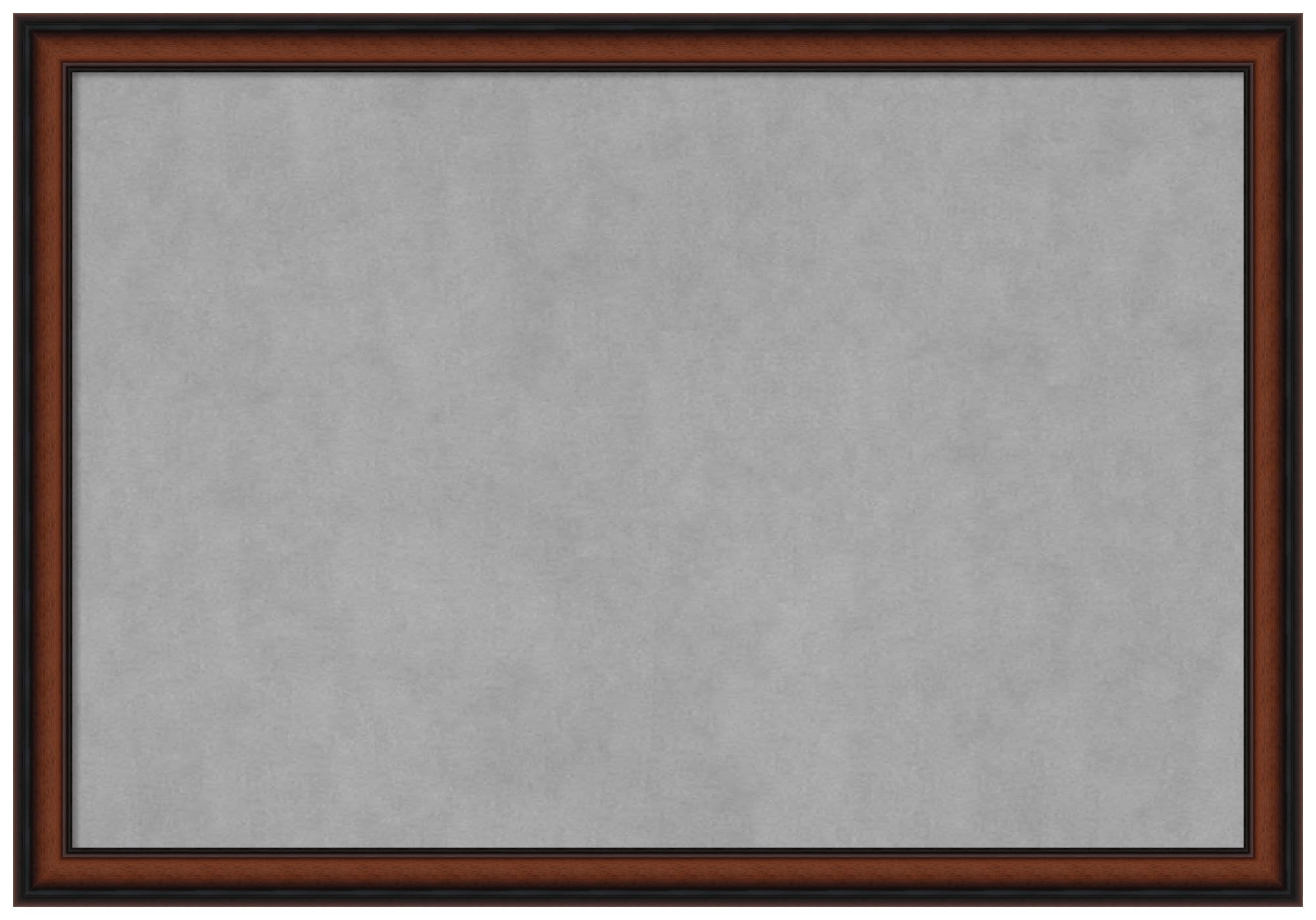 Amanti Art 27x39 Inch Brown Framed Magnetic Vision Board - 100% Metal Sheet for Office Decor & Home Organization - Perfect for Mudroom, Kitchen, Kids Room & Creative Workspaces