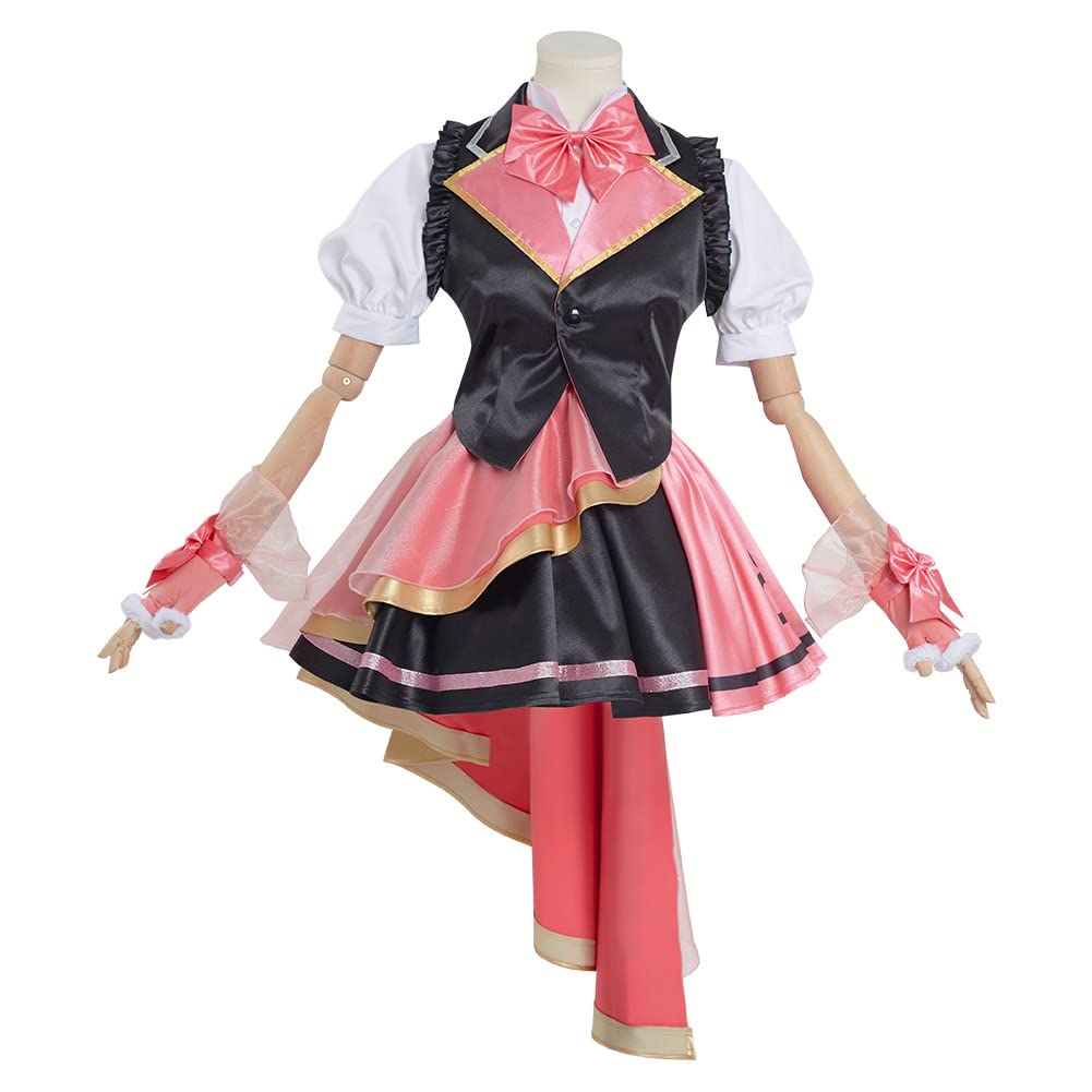 Anime Demon Slayer Kanroji Mitsuri Cosplay Costume - Lolita Kimono Dress for Halloween, Carnival & Anime Conventions | Perfect for Cosplay Events, Themed Parties & Costume Contests
