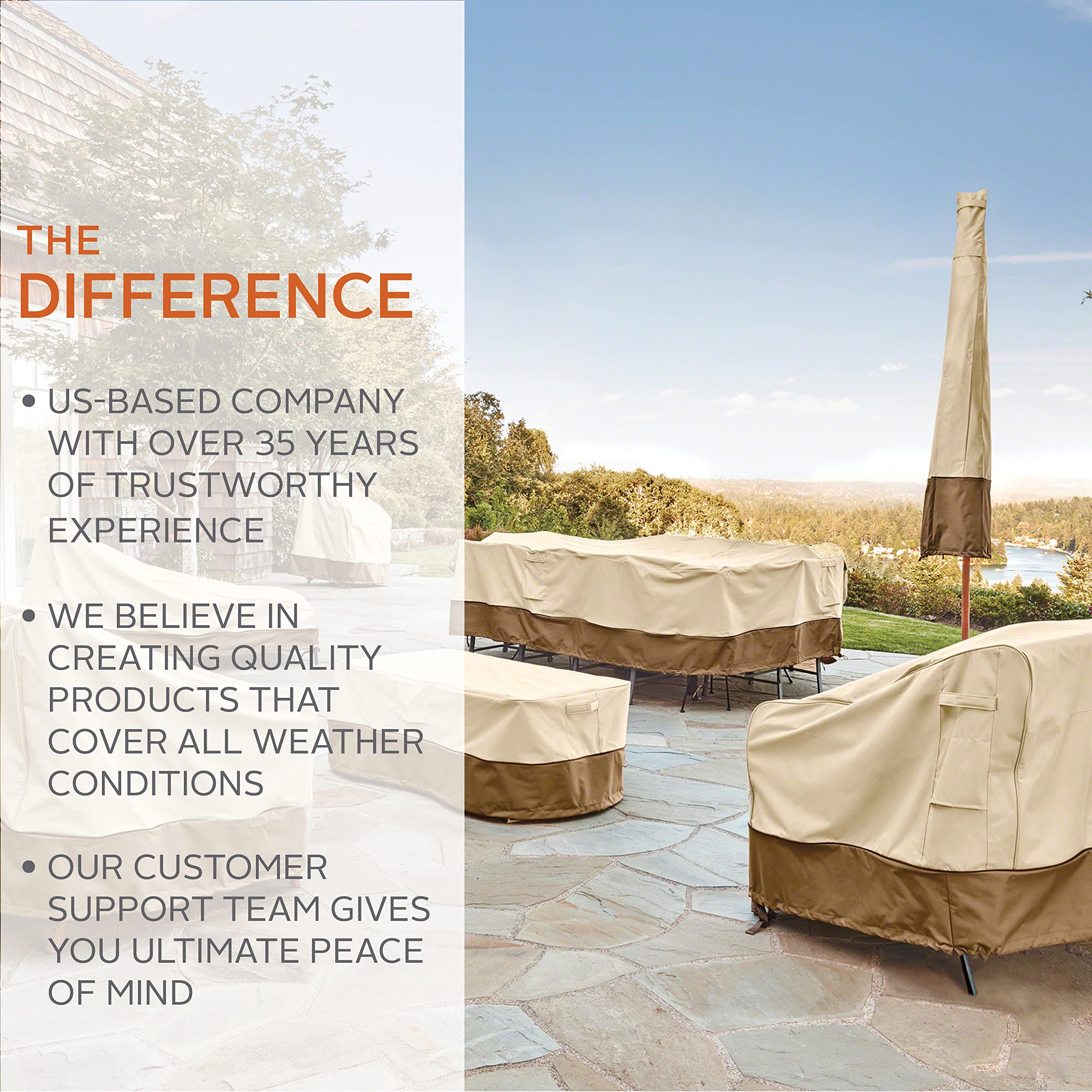 Classic Accessories Veranda Cover for Hampton Bay Spring Haven Wicker Patio Lounge Chairs | Durable Pebble Patio Furniture Covers | Perfect for Outdoor Protection and Weather Resistance
