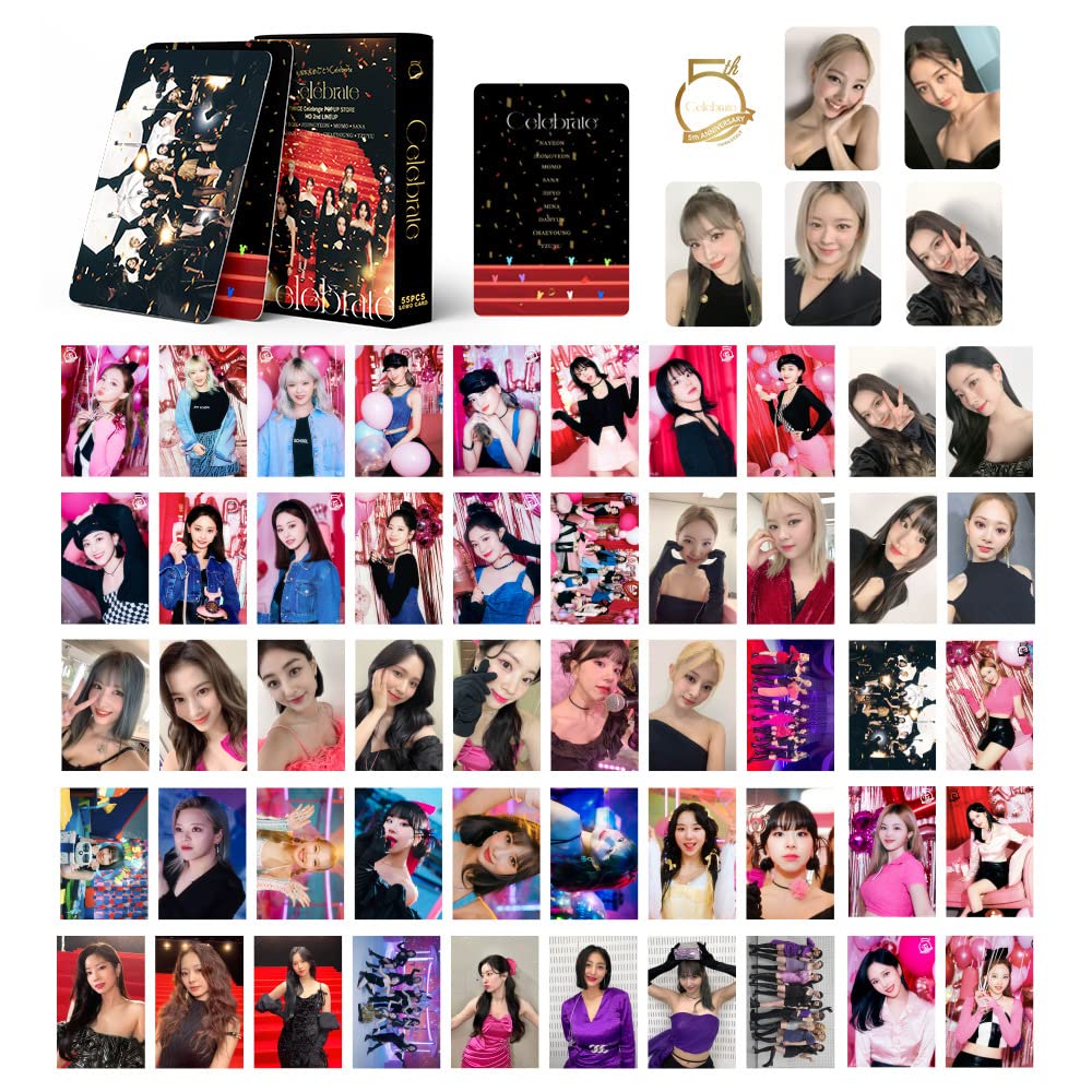 4 Pack/220Pcs Twice Kpop Lomo Photocards - Premium Album Photo Cards for Fans, Party Decorations & Collectibles | Perfect for Kpop Merch Displays, Fan Events, and BTS Memorabilia Collections