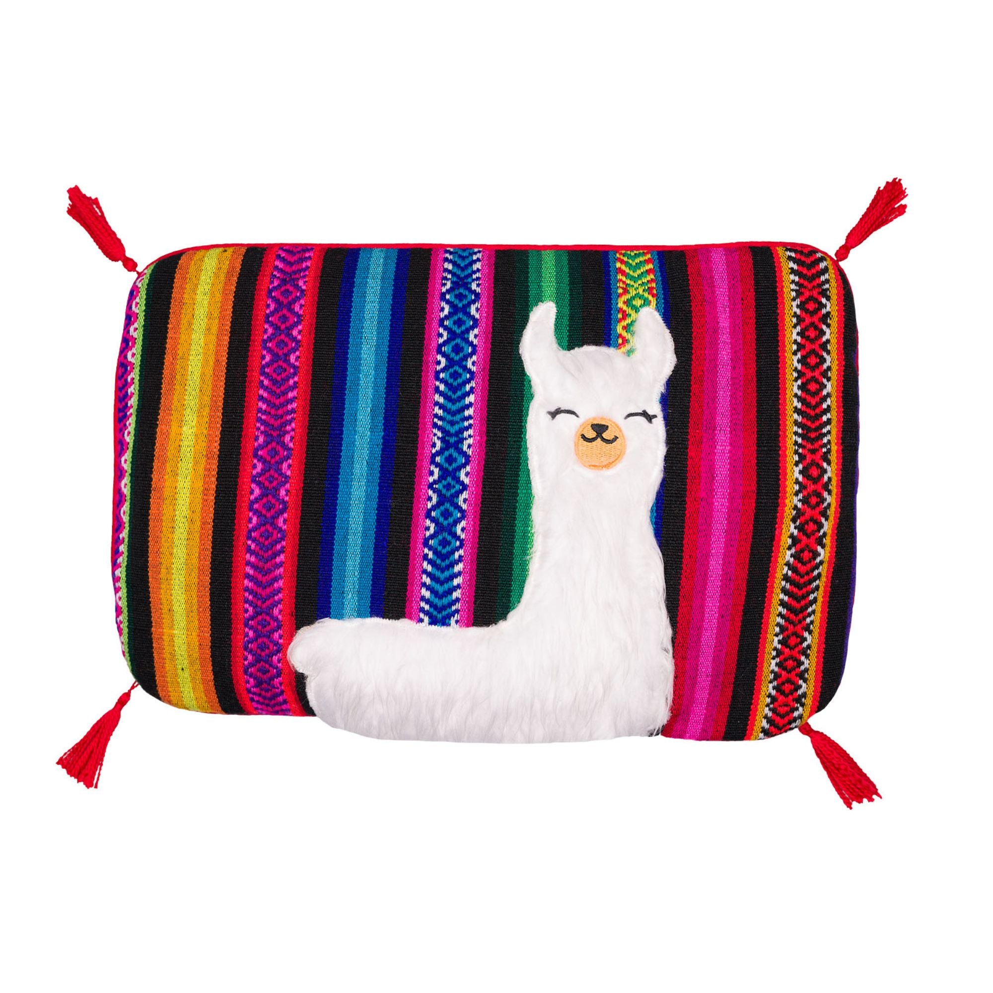 Peru Inspired Designer Small Cushion with Built-in 2L Eco-Friendly Hot Water Bottle - Perfect for Cozy Nights, Home Decor & Stress Relief