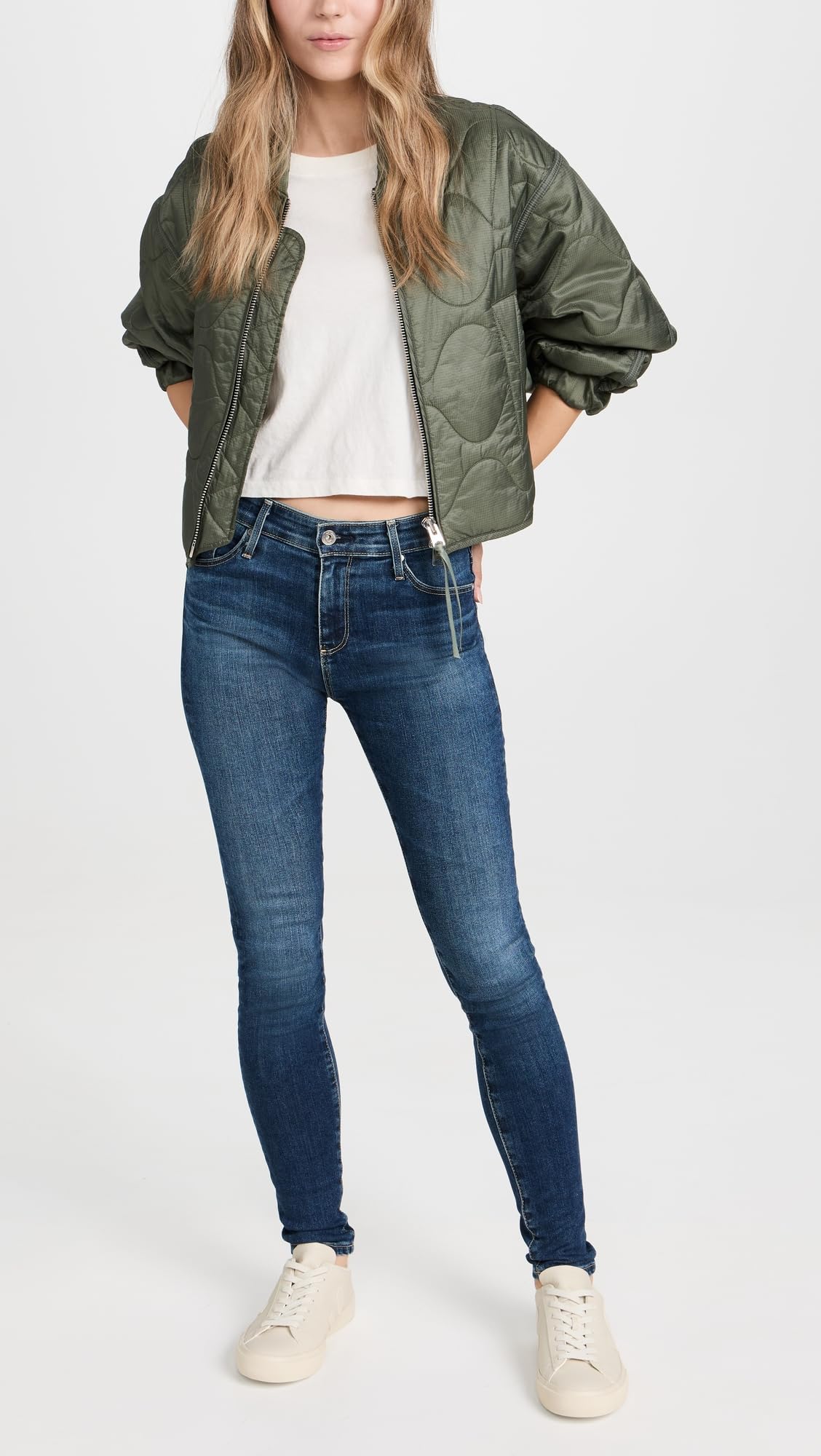 AG Adriano Goldschmied Women's Farrah Skinny Jeans - High Waist Stretch Denim Pants for Casual Wear & Night Out