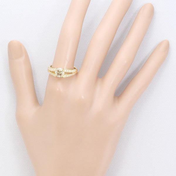 18K Yellow Gold Brown Diamond Ring for Women - Elegant and Unique Engagement, Wedding, or Anniversary Jewelry Gift - Perfect for Special Occasions and Everyday Luxury