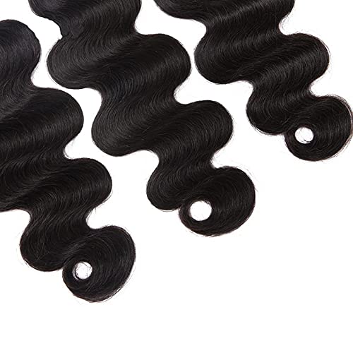 100% Human Hair Extensions - Body Wave I-Tip Microlinks 24 Inch Black (100Pcs/Set) | Virgin Indian Natural Wavy Bulk Hair for Women | Perfect for Salon Styling, Weddings & Everyday Volume Boost