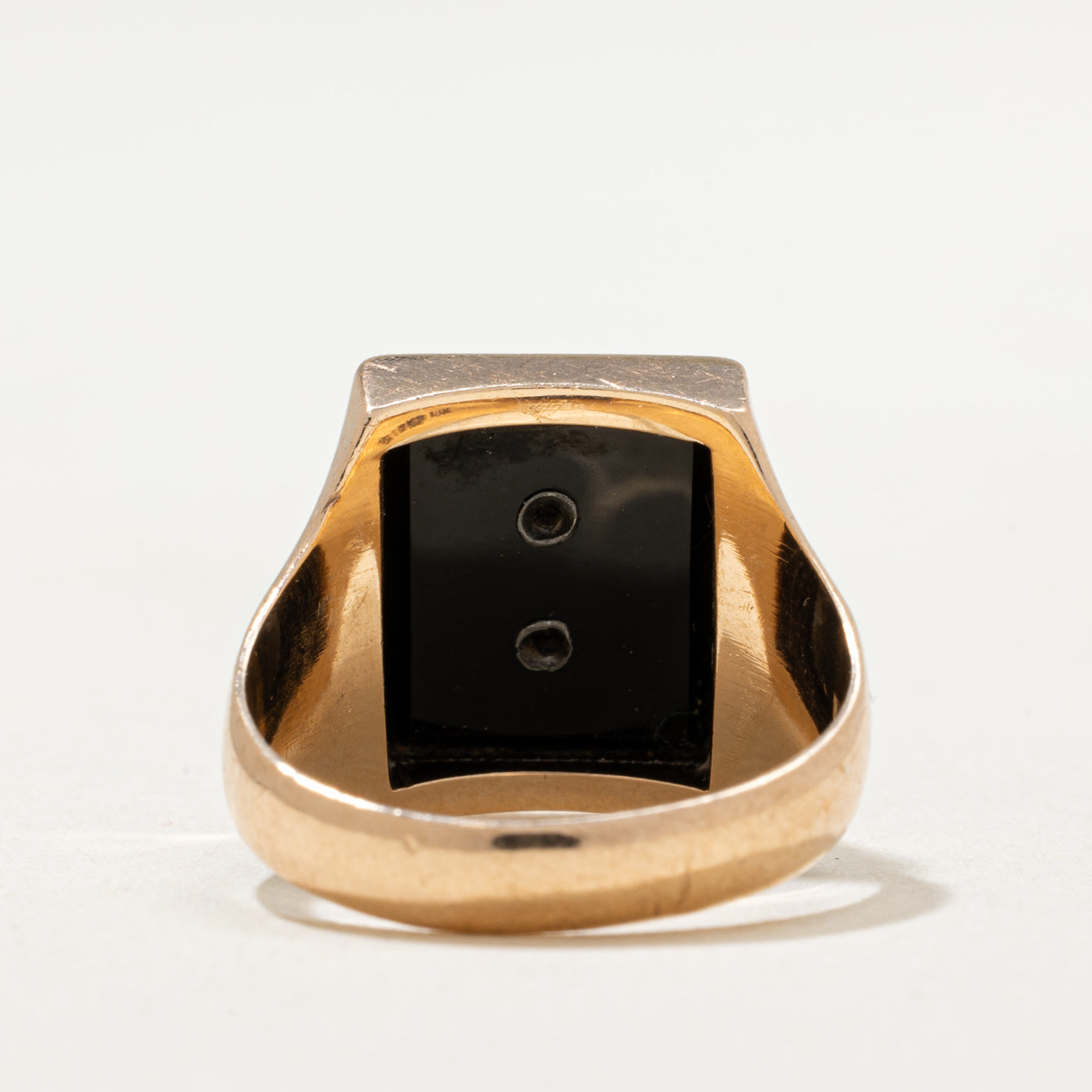 10K Gold Onyx Lion Signet Ring for Men - 1.50ct Genuine Black Onyx - Size 5.25 - Perfect for Gifts, Weddings & Formal Occasions