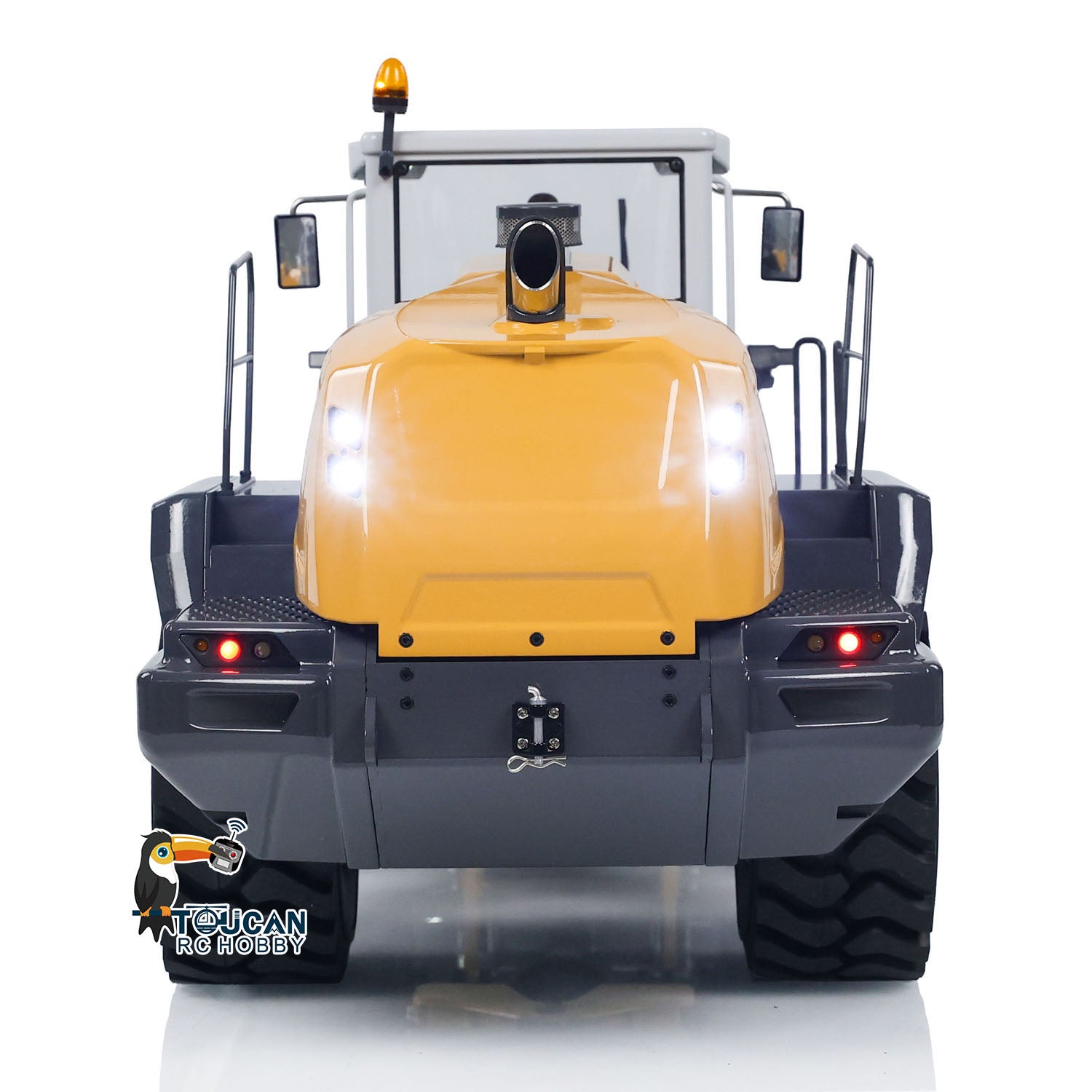 1/14 XDRC 580 Hydraulic RC Loader Metal RTR Remote Control Car - High & Low Speed Simulation, Painted & Assembled, Hobby Model for Construction Site Play & Collection