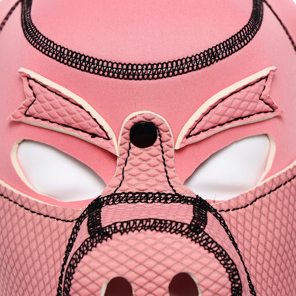 Neoprene Piggy Hood Full Face Mask - Pink Animal Head Costume for Cosplay, Halloween, Parties & Festivals - Soft & Comfortable Piggy Head Masks for Adults & Kids
