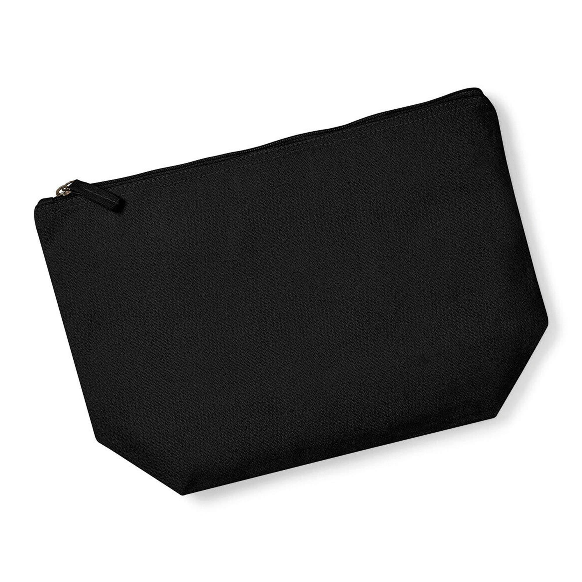 Personalized Heart Initial Makeup Bag - Small Black Cosmetic Pouch with White Film Design - Perfect for Travel, Gym & Daily Essentials Storage