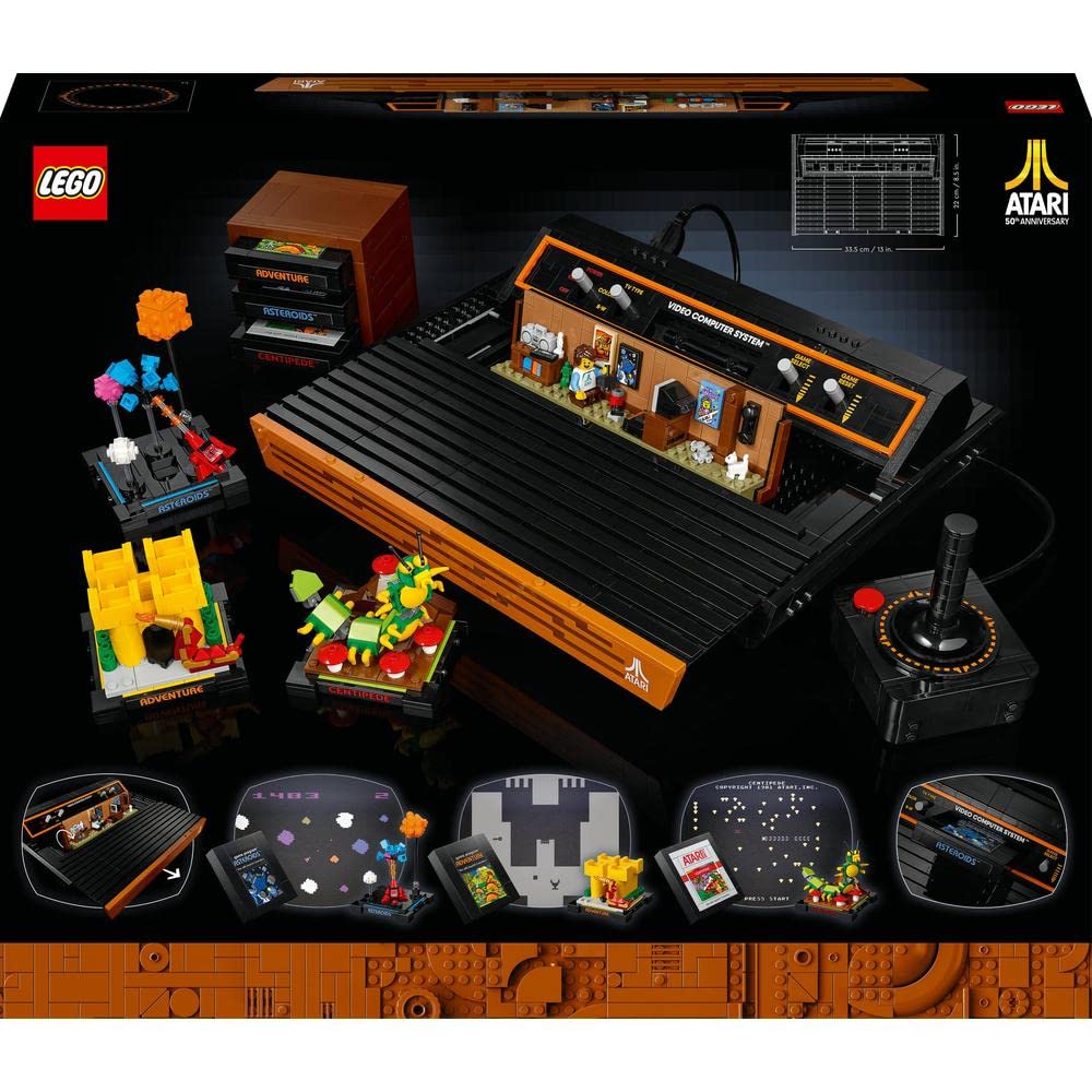 LEGO Icons 10306 Atari 2600 Building Set - Retro Video Game Console Model Kit for Adults | Collectible Display Piece for Gamers & Nostalgia Lovers