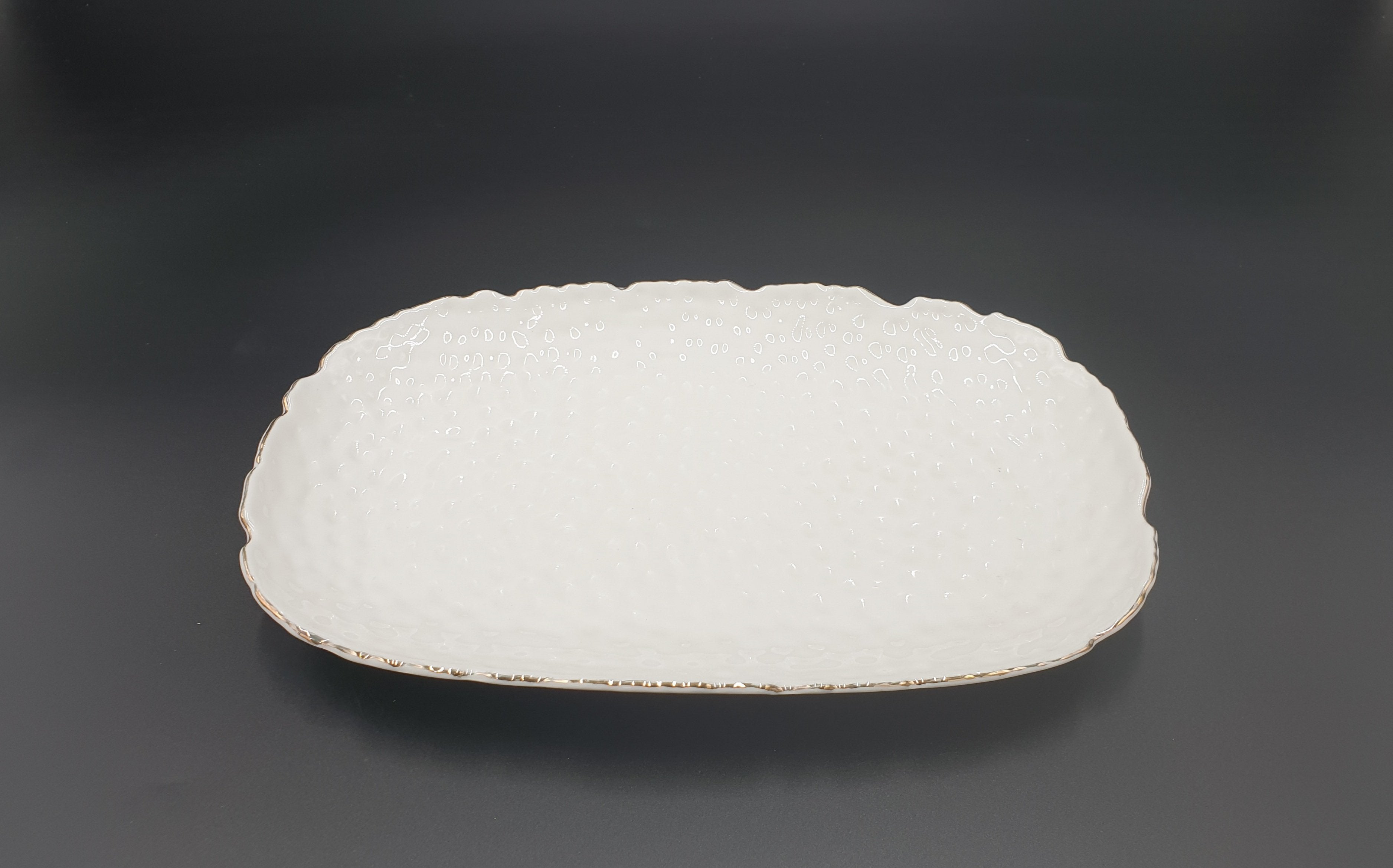 12.75x8.25 Inch Rectangular Plates - Pack of 36 - Durable Dinner Plates for Restaurants, Catering & Home Use