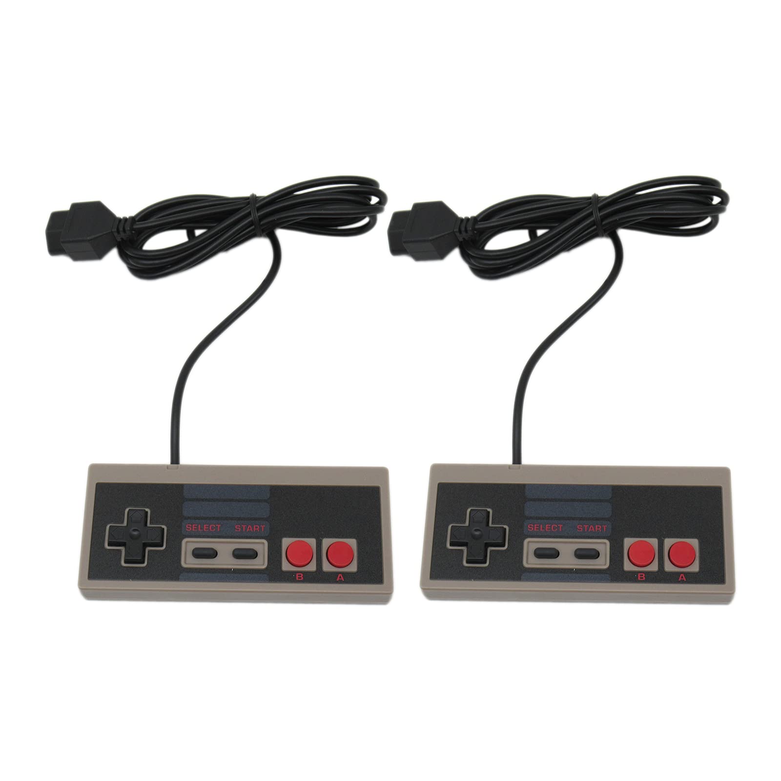 2 Pack Wired Controller for NES-004 Nintendo NES Vintage Console - Compatible with Classic NES Games - Perfect for Retro Gaming & Nostalgic Entertainment