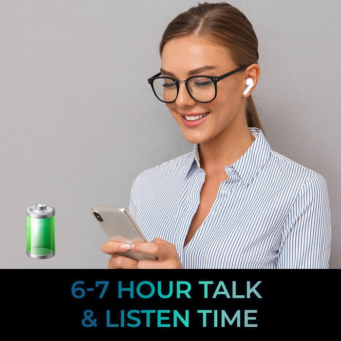 Adesso Xtream T1 Bluetooth Wireless Earbuds with Built-in Dual Microphones - Noise Cancelling, HD Sound, 30H Playtime - Perfect for Workouts, Commuting & Gaming